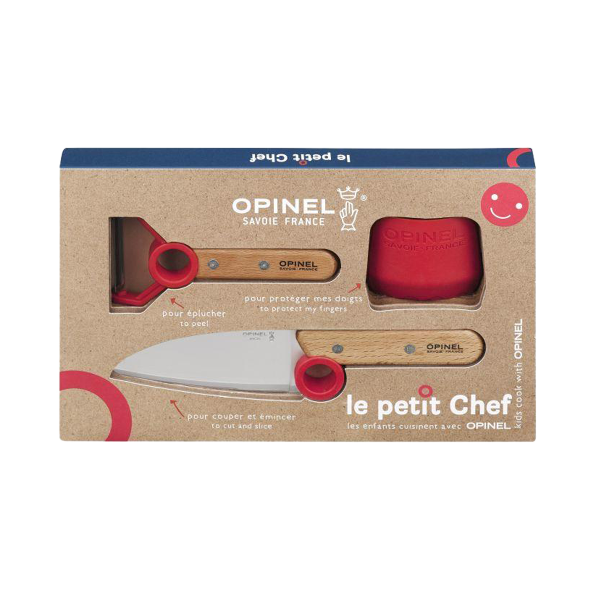 Messer-Set OPINEL Kinder Koch Le petit Chef 3teilig Messer-Set OPINEL Kinder Koch Le petit Chef 3teilig