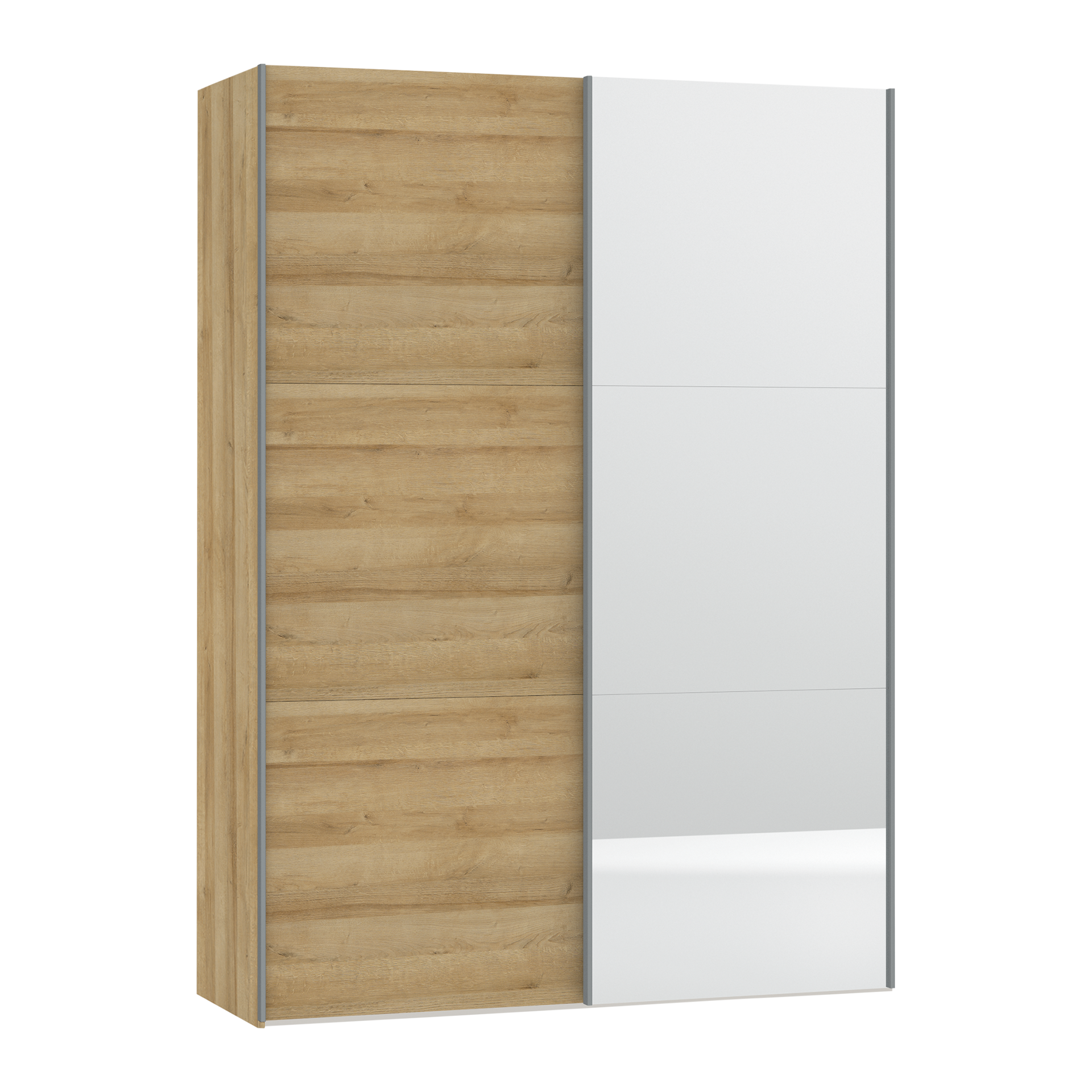 Schwebetürenschrank Laika Holzfarben 58.5*152*220 Schwebetürenschrank Laika Holzfarben 58.5*152*220