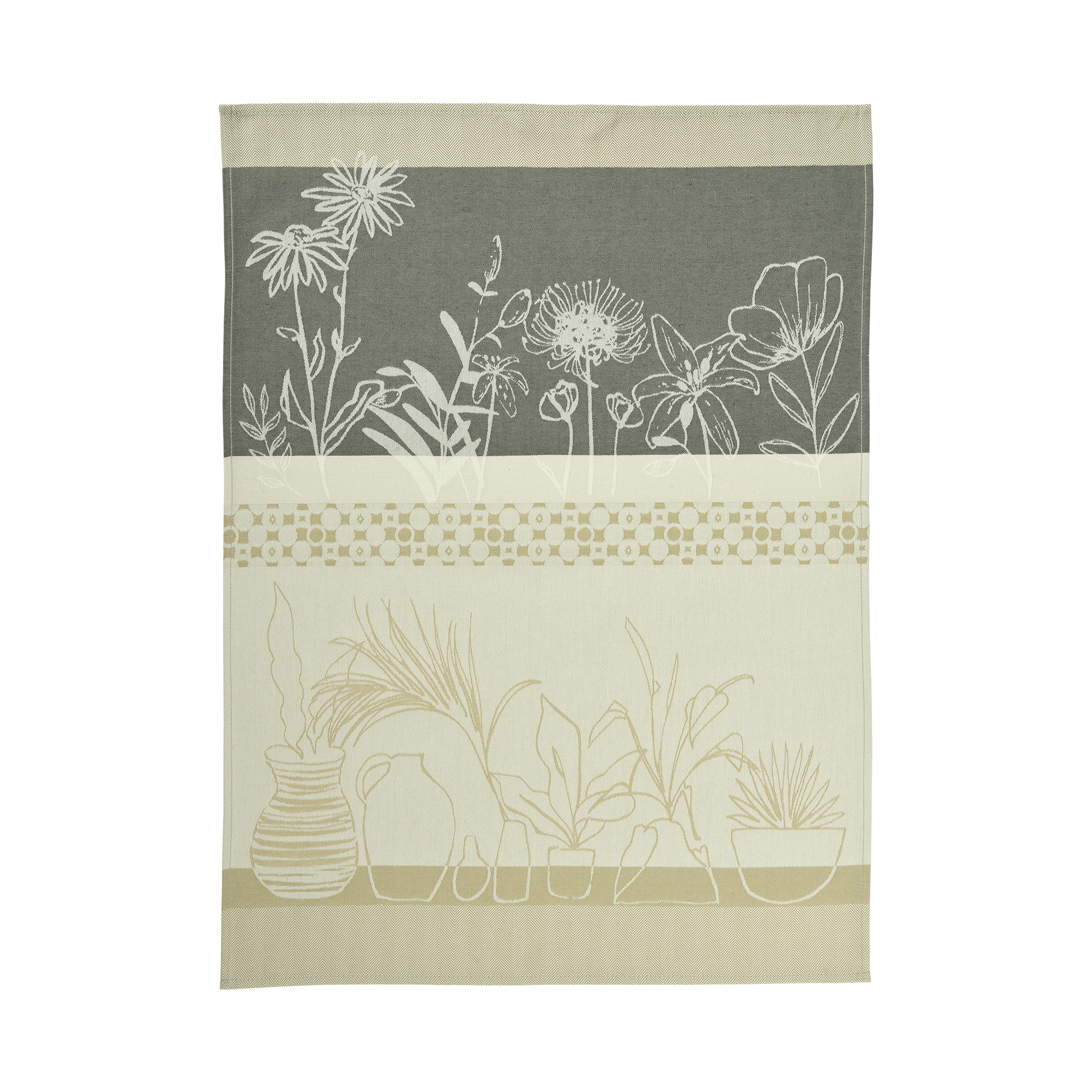 Geschirrhandtuch Pottery Taupe 50x70 Geschirrhandtuch Pottery Taupe 50x70