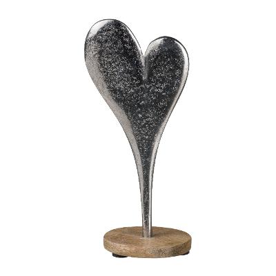 Dekofigur Herz Silber Dekofigur Herz Silber