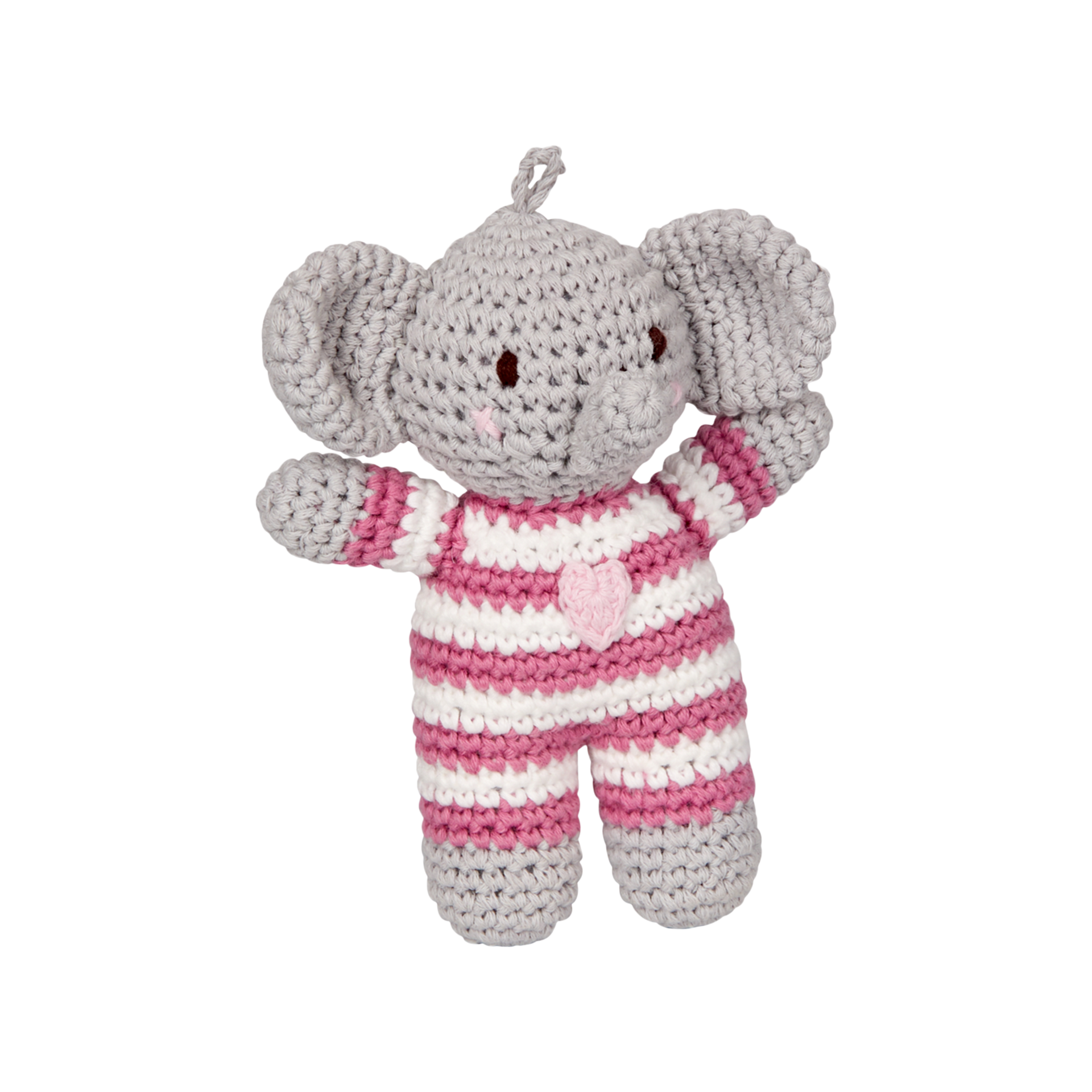 Rassel BabyGlück Häkel Elefant Rosa Rassel BabyGlück Häkel Elefant Rosa