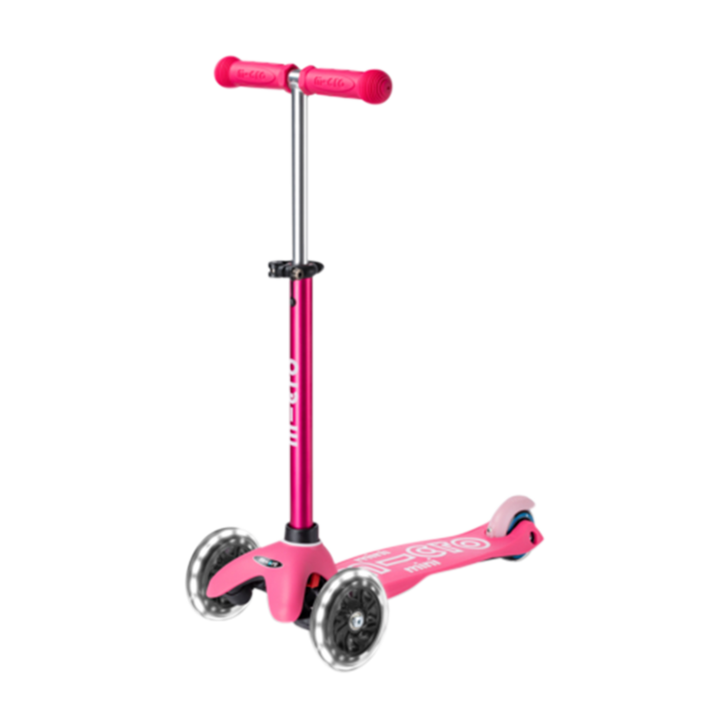 Scooter mini micro deluxe LED Pink
