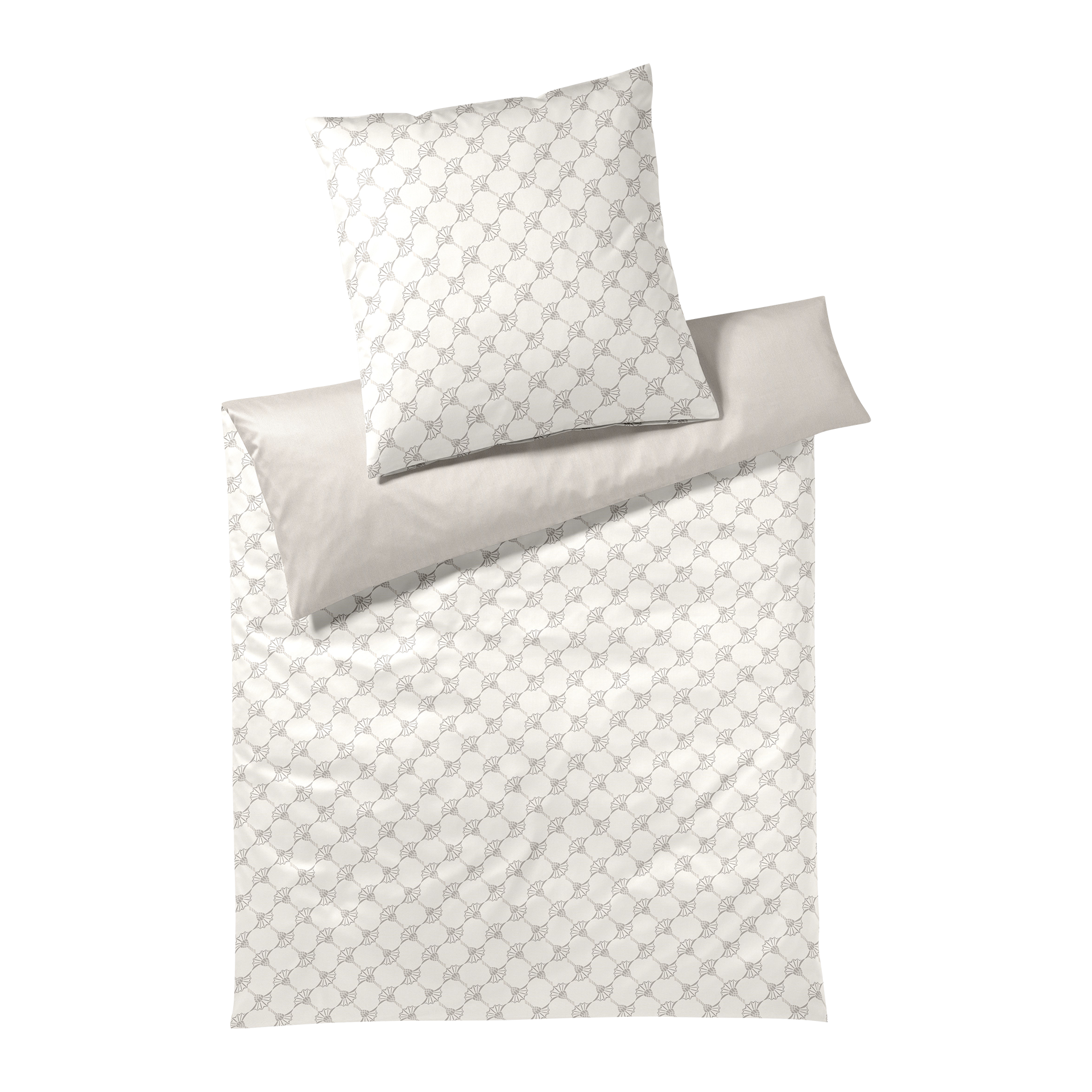 Satin Bettwäsche Cornflower Double light cream 135x200cm Satin Bettwäsche Cornflower Double light cream 135x200cm