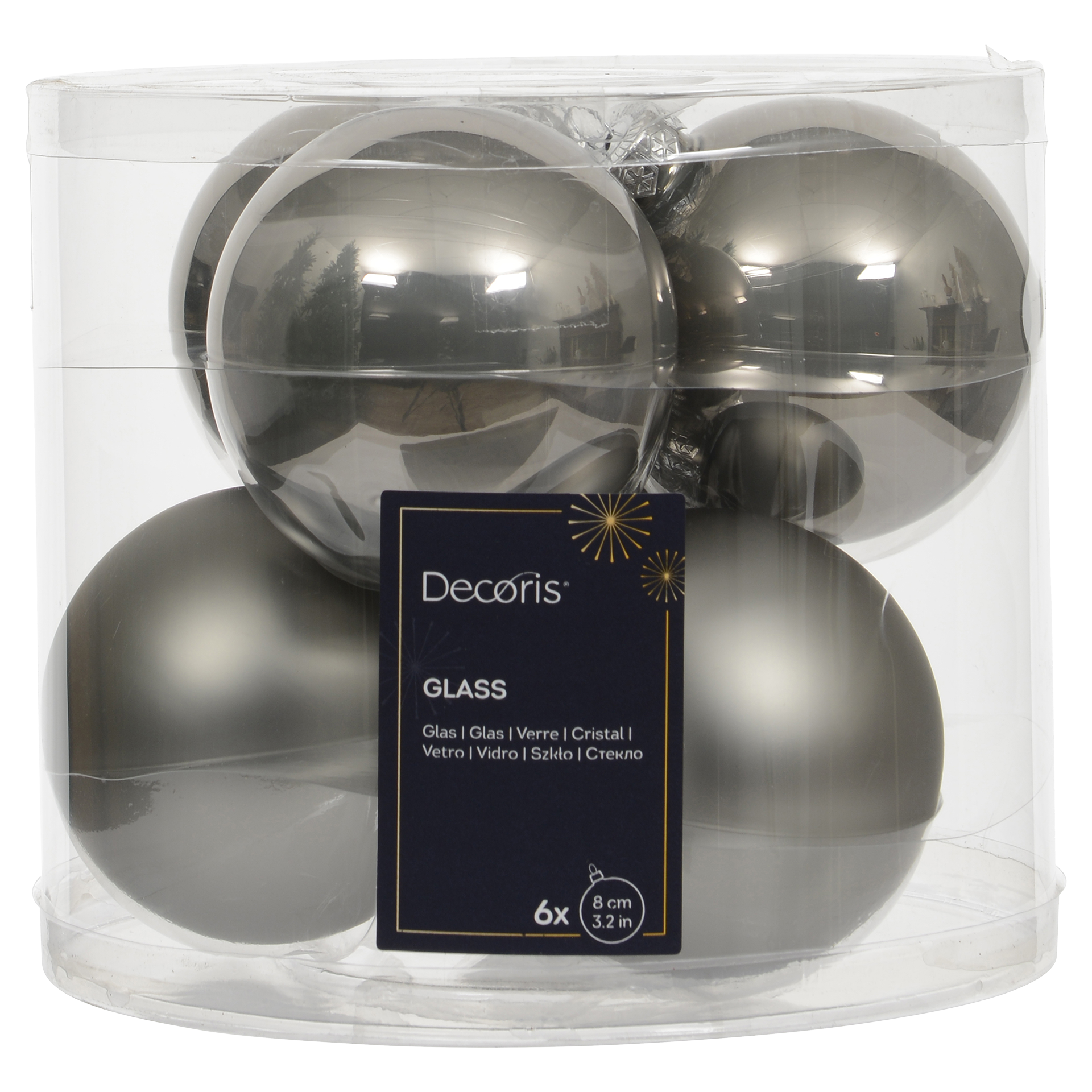 Weihnachtskugeln Nordic Red warm grau Weihnachtskugeln Nordic Red warm grau