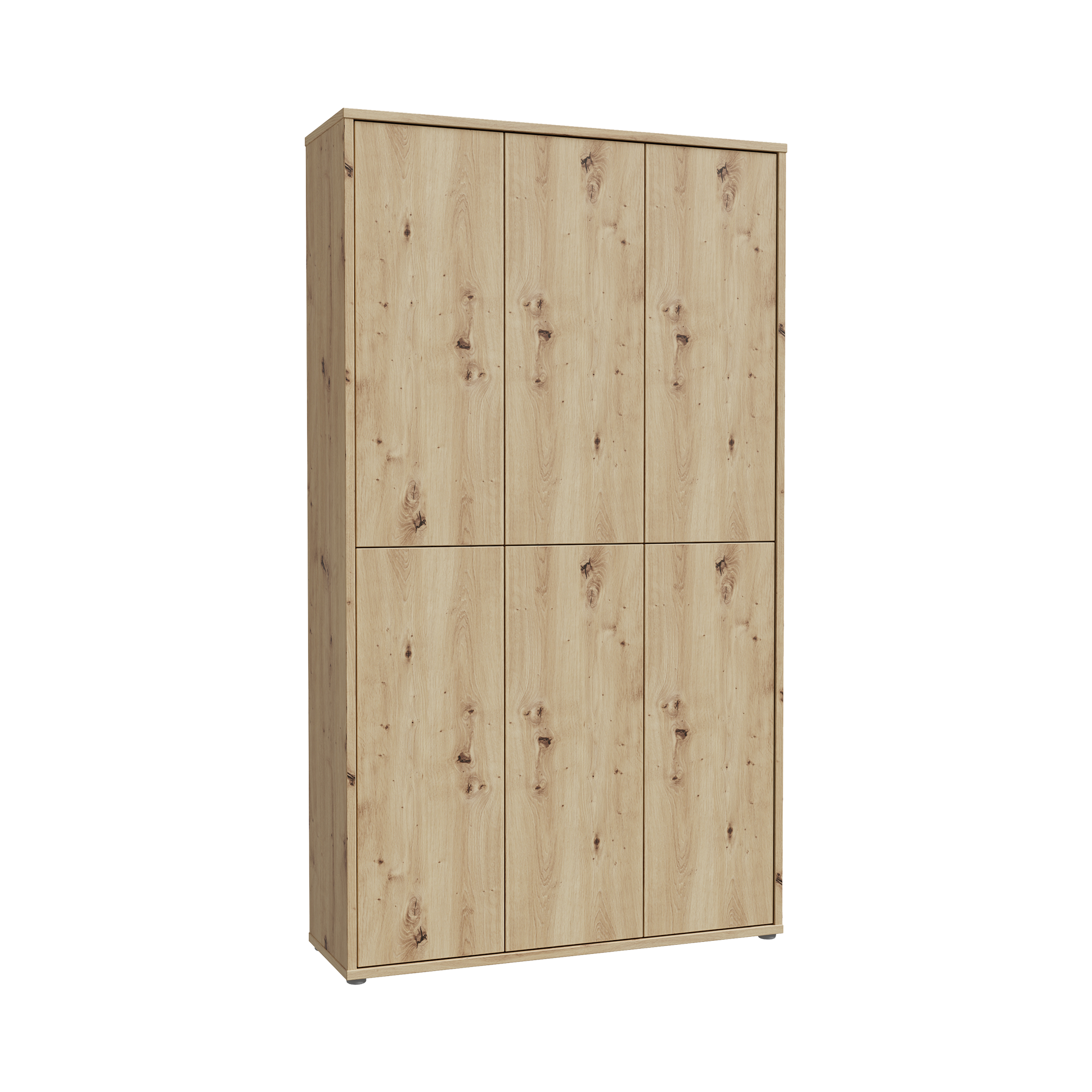 Schuhschrank Alisa 6-türig Eichefarben