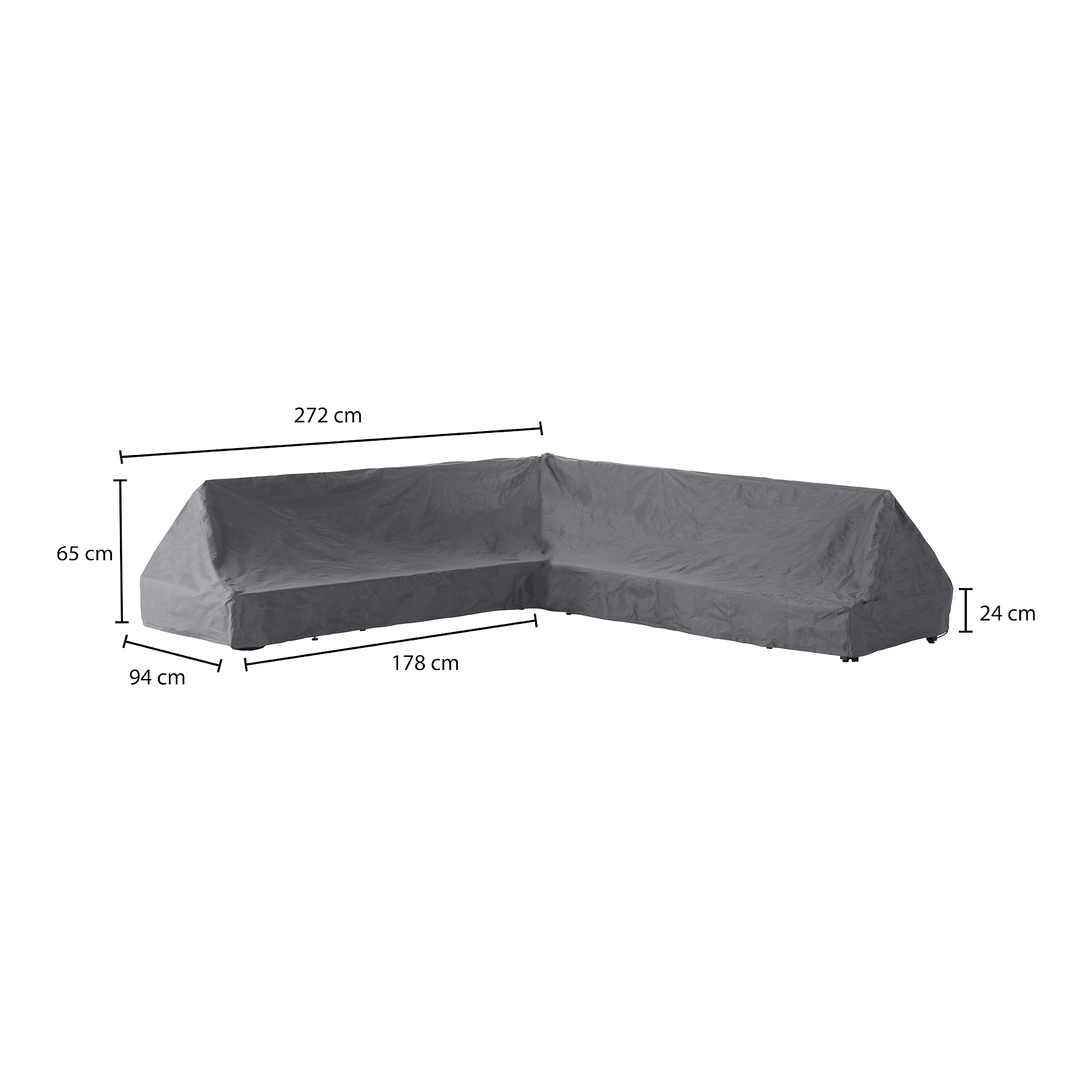 Premium Schutzhülle für Lounge-Set L-Form 272*94*65