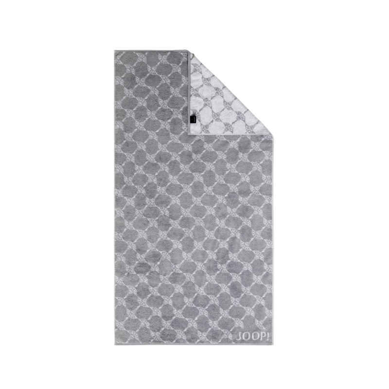 JOOP! Duschtuch Cornflower Weiss-Silber 80x150cm
