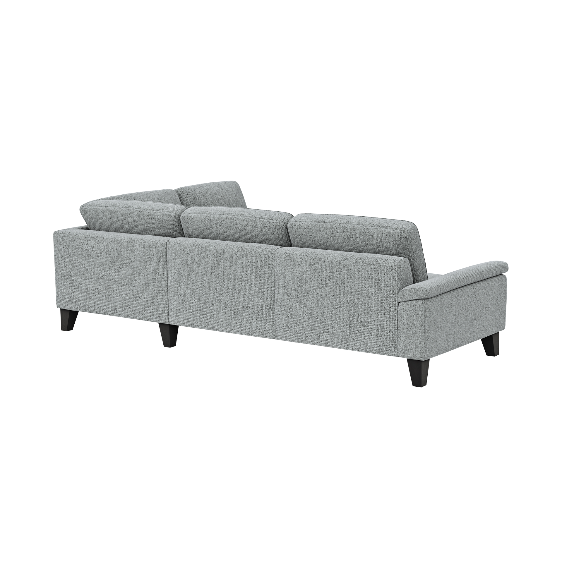 Global wohnen Ecksofa Oviedo Grau langer Schenkel rechts Global wohnen Ecksofa Oviedo Grau langer Schenkel rechts