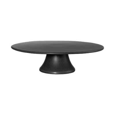 Tortenplatte Grande schwarz matt