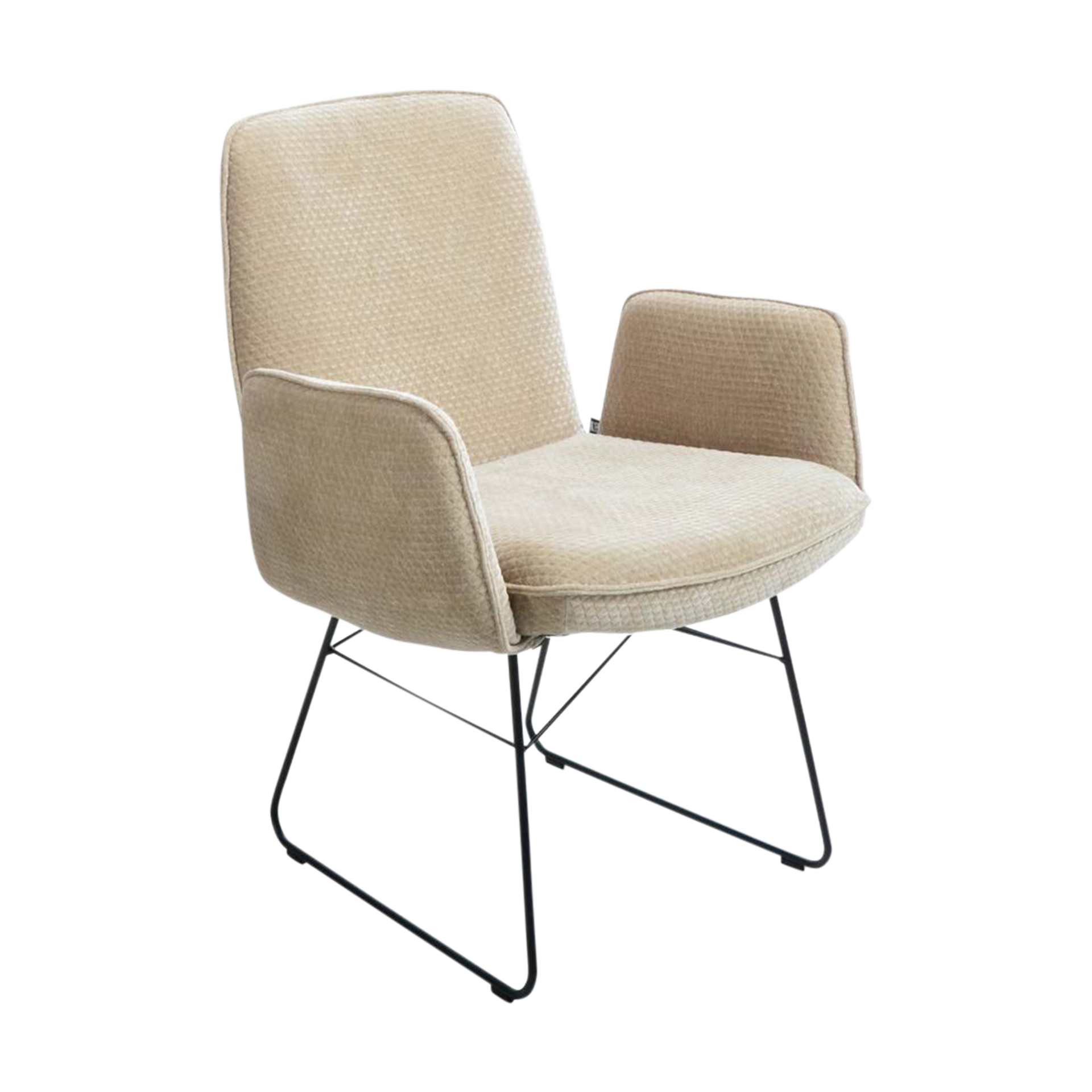 Flexmaster Armlehnstuhl Fumara Bezug Nature Gestell Schwarz Flexmaster Armlehnstuhl Fumara Bezug Nature Gestell Schwarz