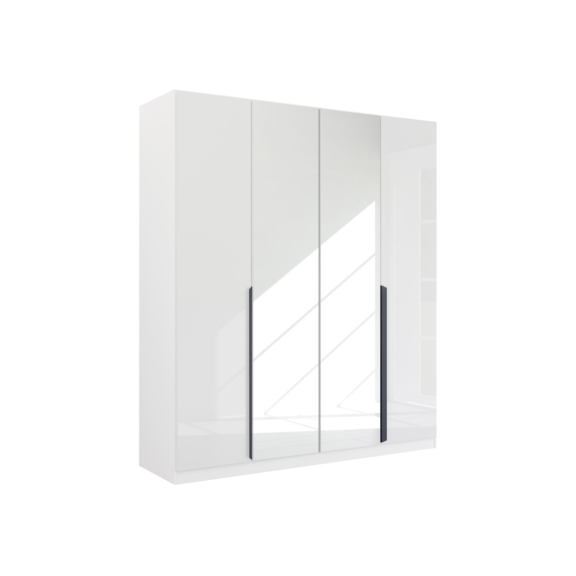 Drehtürenschrank Mood 4-türig Grau 54*181*210 Drehtürenschrank Mood 4-türig Grau 54*181*210