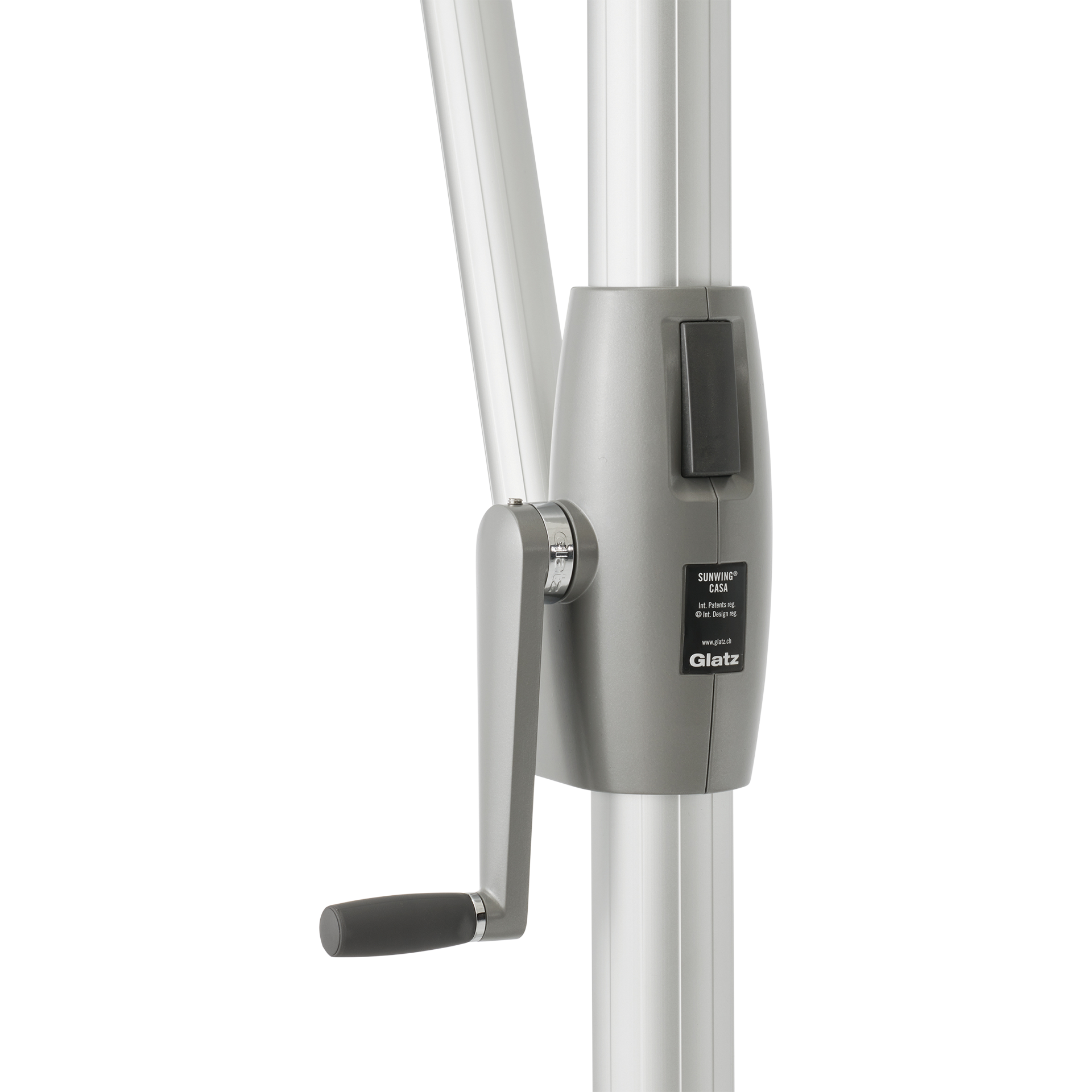 Glatz Ampelschirm SUNWING® Casa Grau rund Glatz Ampelschirm SUNWING® Casa Grau rund