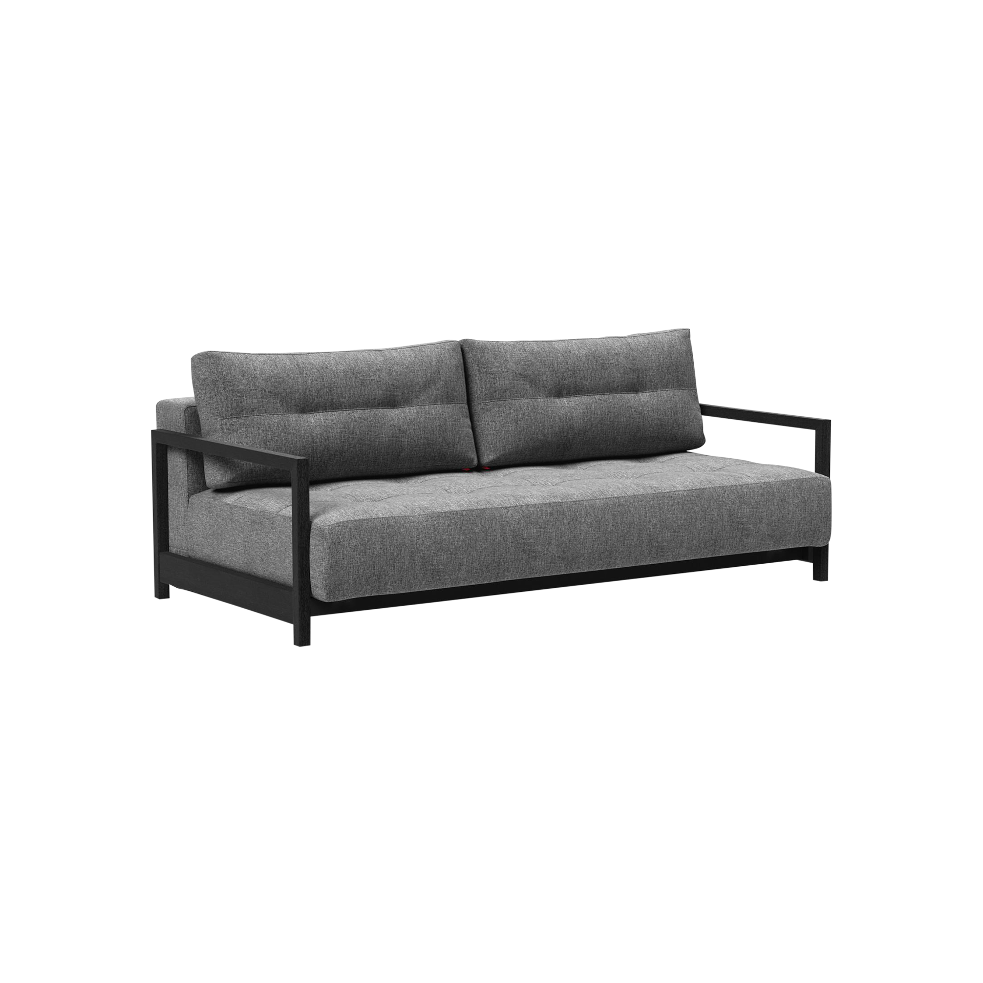 INNOVATION LIVING Schlafsofa Bifrost Bezug Charcoal Gestell Schwarz