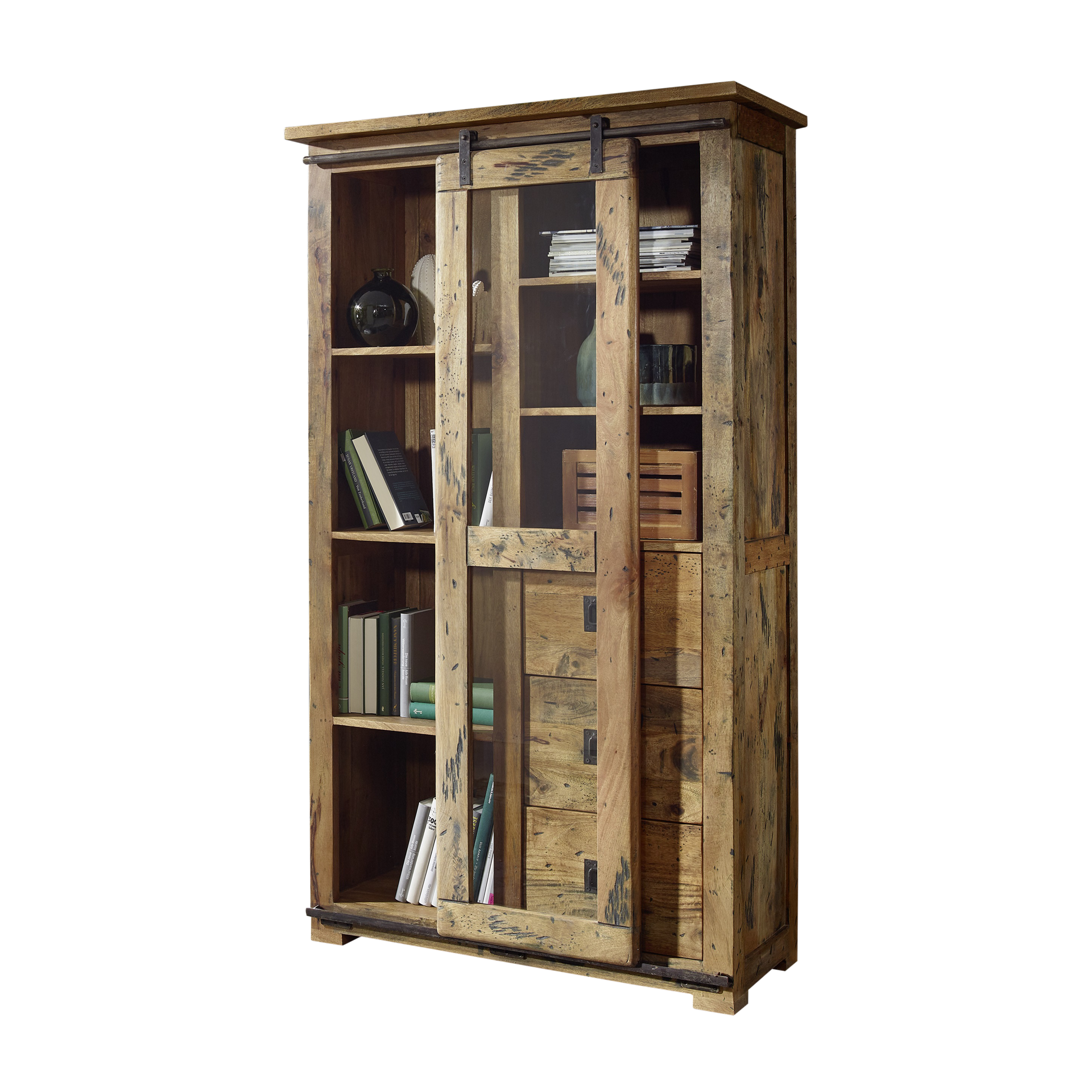 Novofurn Vitrine Lena Holzfarben 45*100*175 Novofurn Vitrine Lena Holzfarben 45*100*175