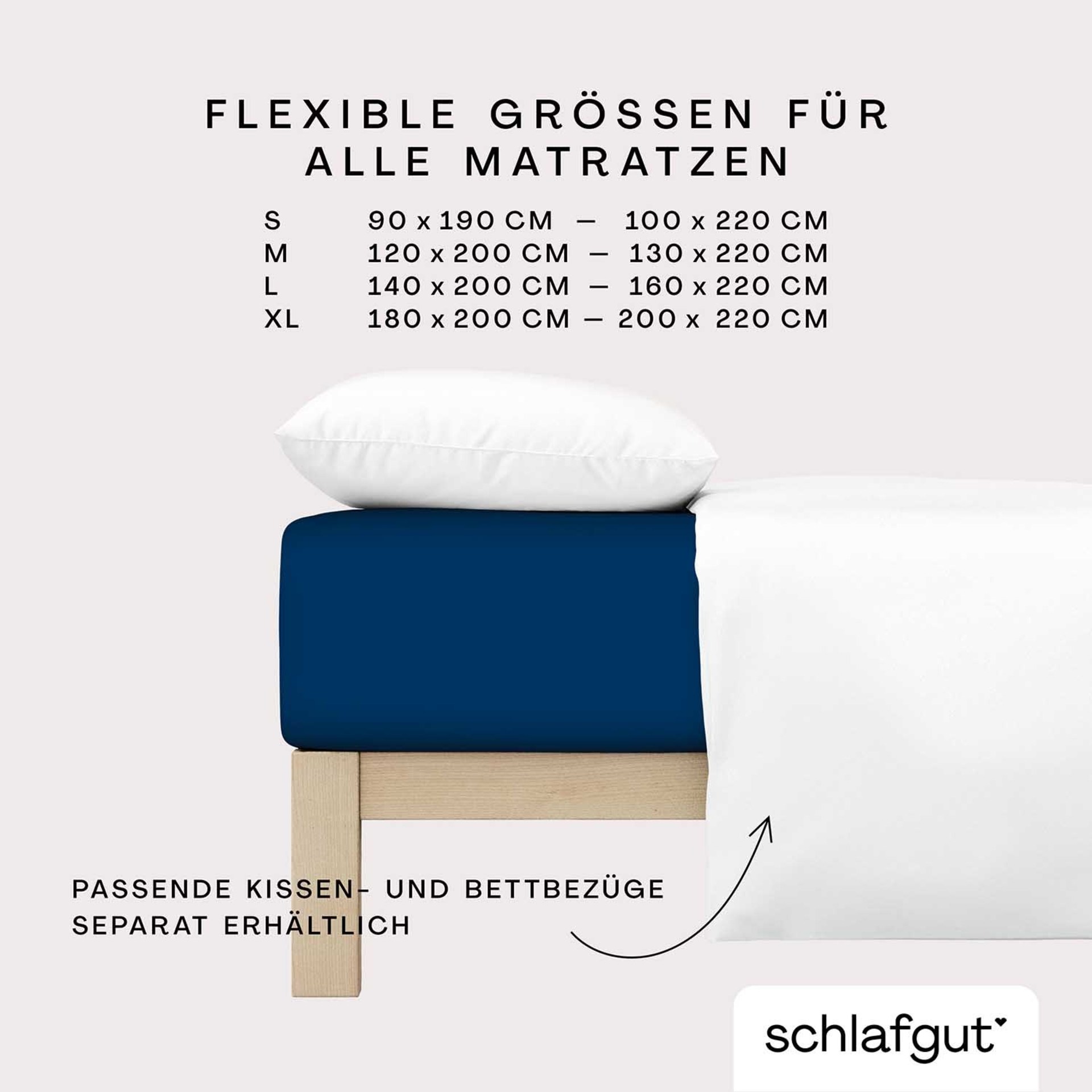 Spannbetttuch 120x200cm Blue Deep Spannbetttuch 120x200cm Blue Deep
