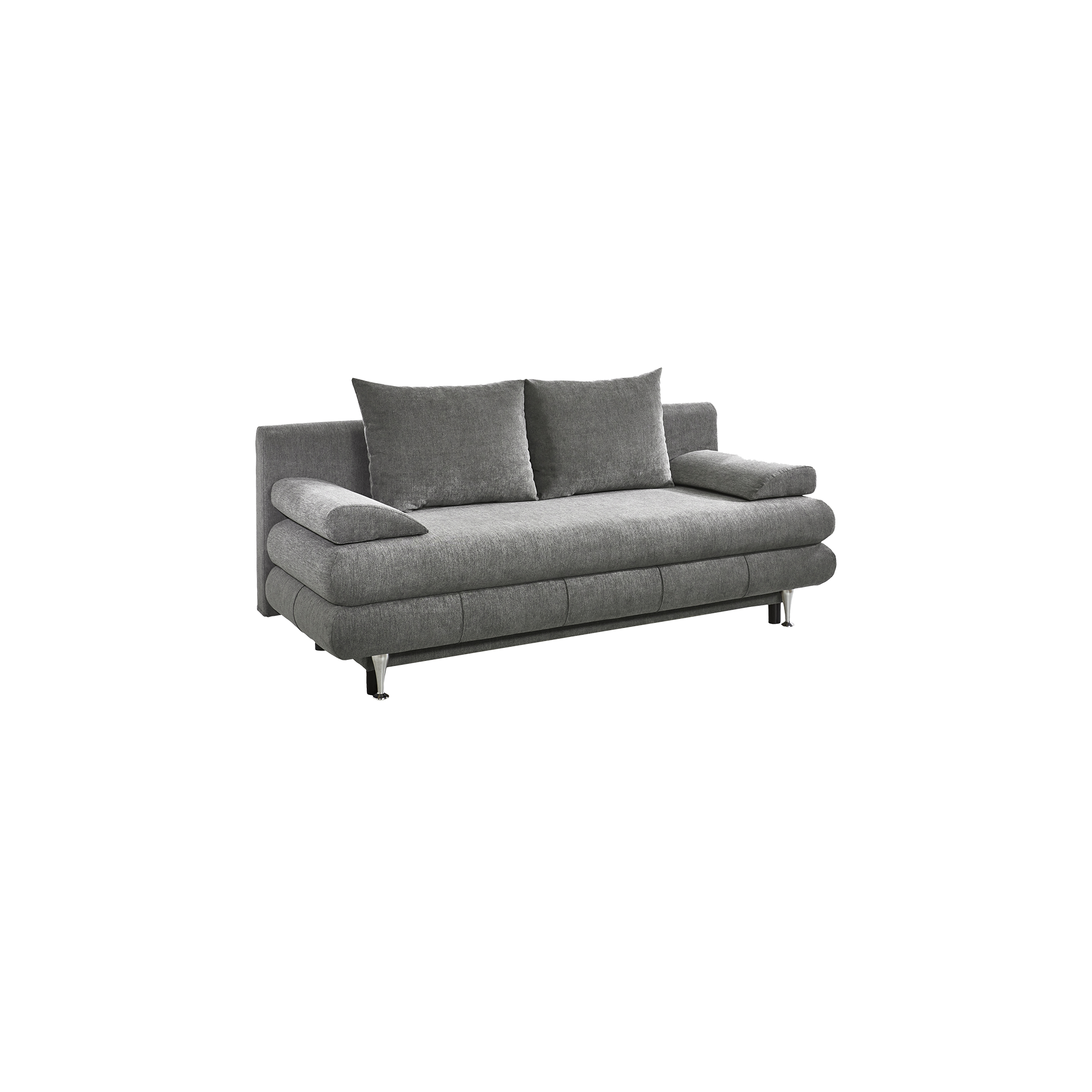 Schlafsofa Bente Bezug Grau Fuß Edelstahl Schlafsofa Bente Bezug Grau Fuß Edelstahl