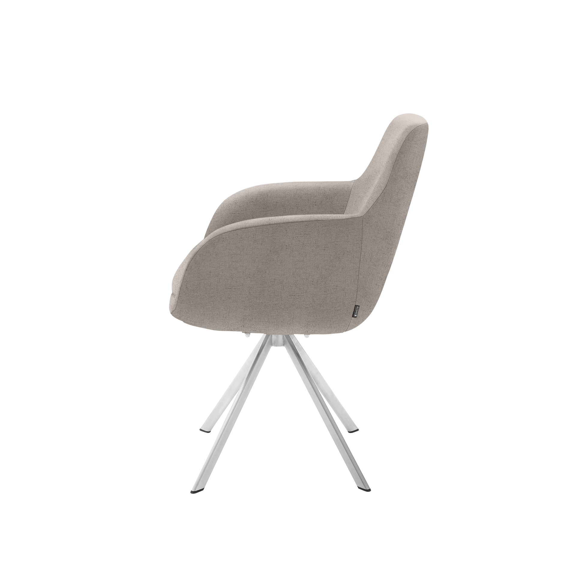 Musterring Armlehnstuhl Tavia Bezug Florida taupe Gestell Silber Musterring Armlehnstuhl Tavia Bezug Florida taupe Gestell Silber