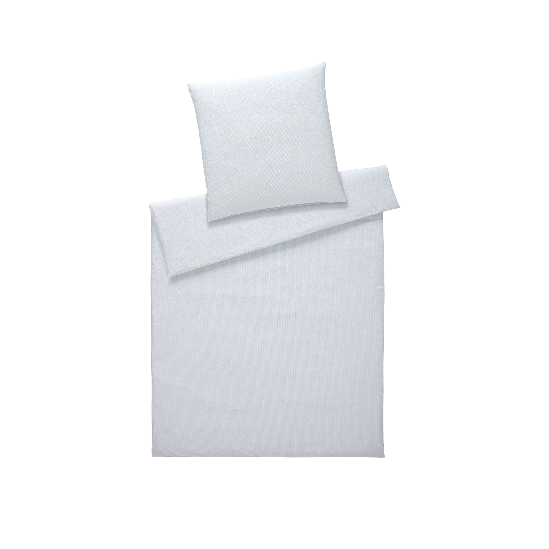 Seersucker Bettwäsche Stockholm Himmelblau 135x200cm Seersucker Bettwäsche Stockholm Himmelblau 135x200cm