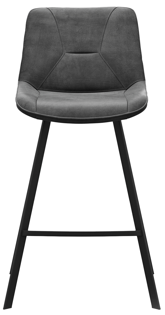 Natura Barhocker Wesley Bezug Stoff Bull Graphite Gestell Metall Schwarz pulverbeschichtet Natura Barhocker Wesley Bezug Stoff Bull Graphite Gestell Metall Schwarz pulverbeschichtet