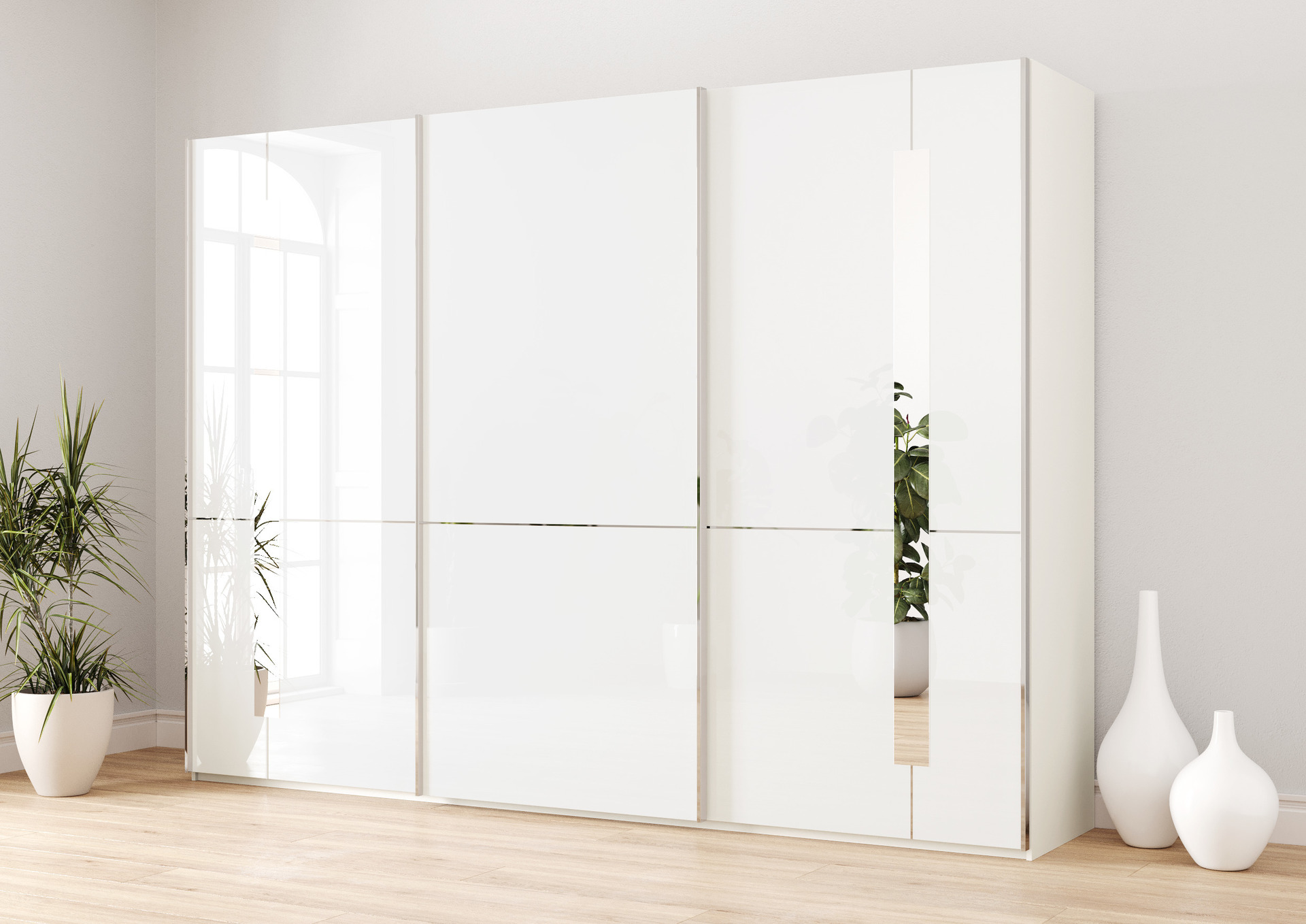 Musterring Schwebetürenschrank Imola Front Glas Weiß Korpus Weiß Musterring Schwebetürenschrank Imola Front Glas Weiß Korpus Weiß