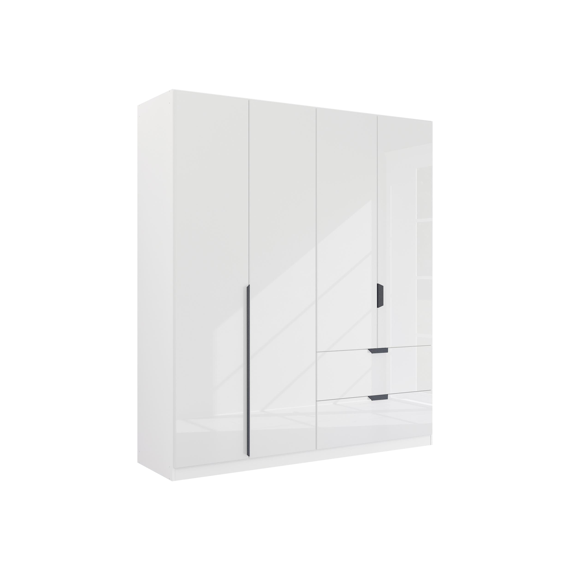 Drehtürenschrank Mood 4-türig Grau 54*181*210 Drehtürenschrank Mood 4-türig Grau 54*181*210