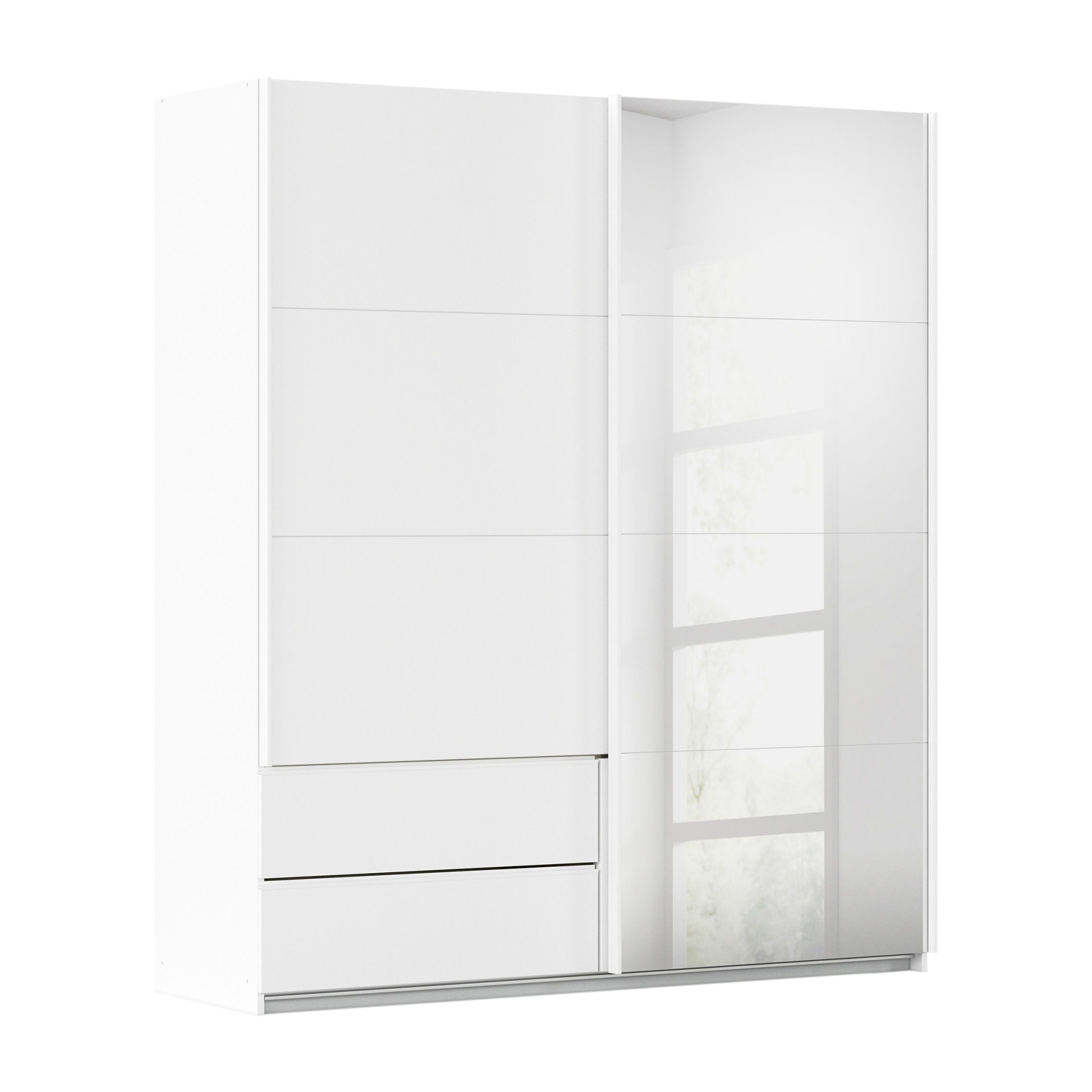 Schwebetürenschrank Elsa Weiß 62*181*210