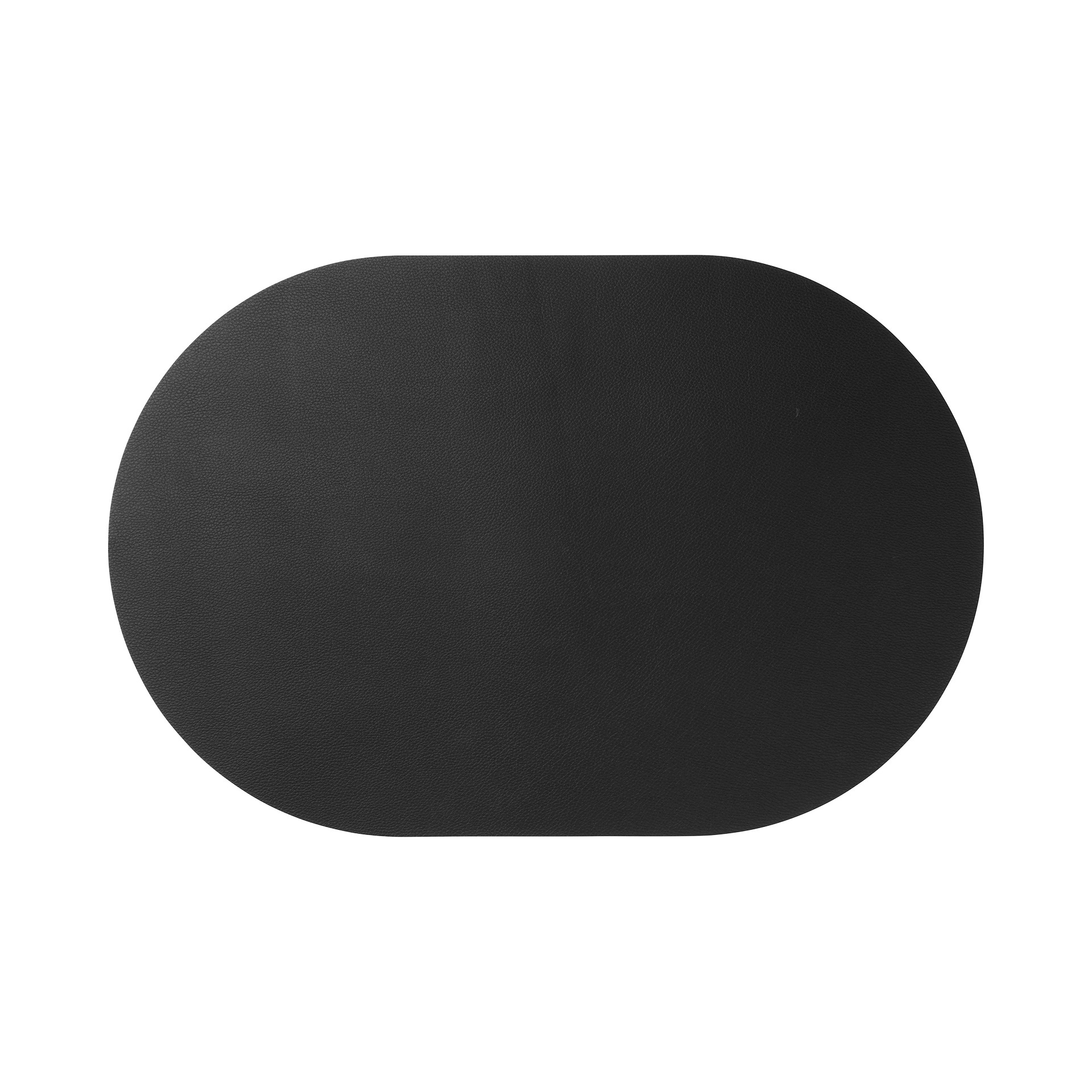 Tischset Leather optic Schwarz matt