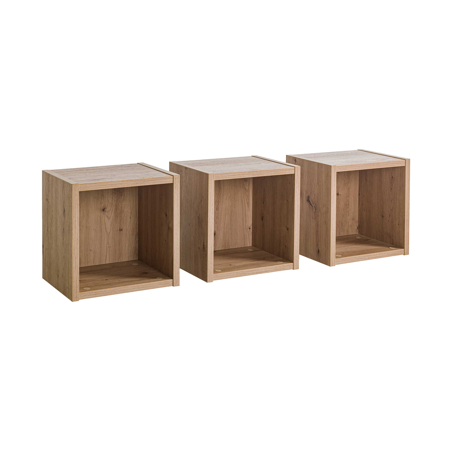 Wandregal Muriell 3-teilig Eichefarben 28.2*35*35 Wandregal Muriell 3-teilig Eichefarben 28.2*35*35