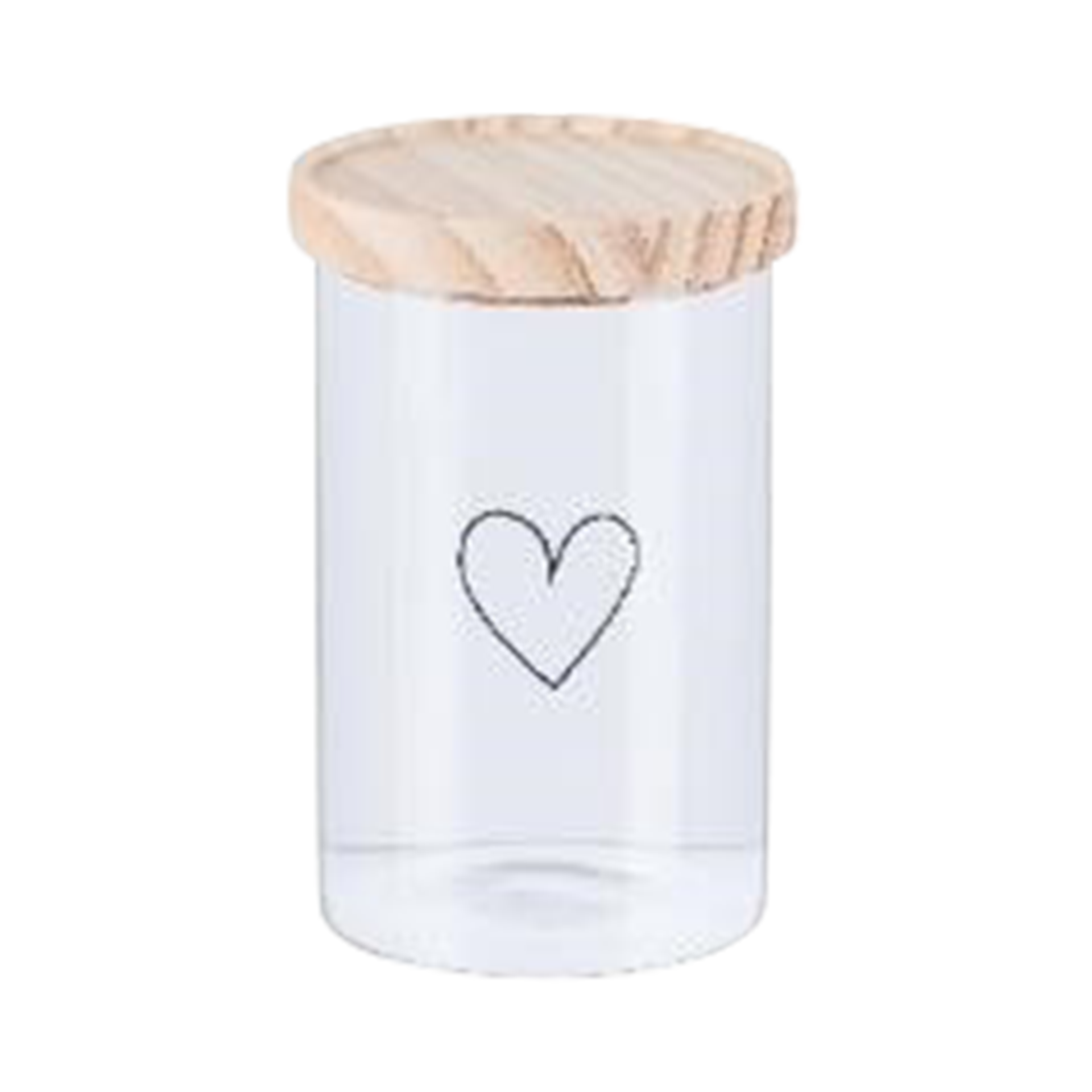 Vorratsdose Lid Heart Klarglas-Natur Vorratsdose Lid Heart Klarglas-Natur