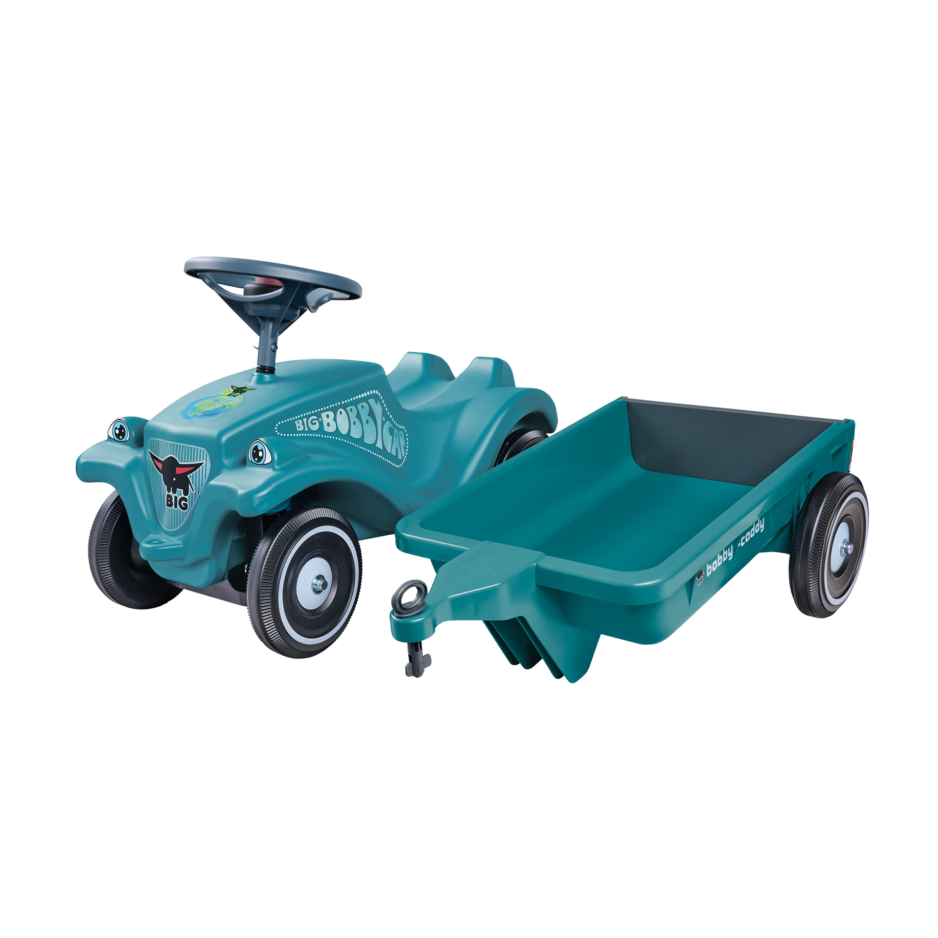Bobbycar BIG BC Classic Eco 2.0 + Trailer 2-teilig Petrol Bobbycar BIG BC Classic Eco 2.0 + Trailer 2-teilig Petrol