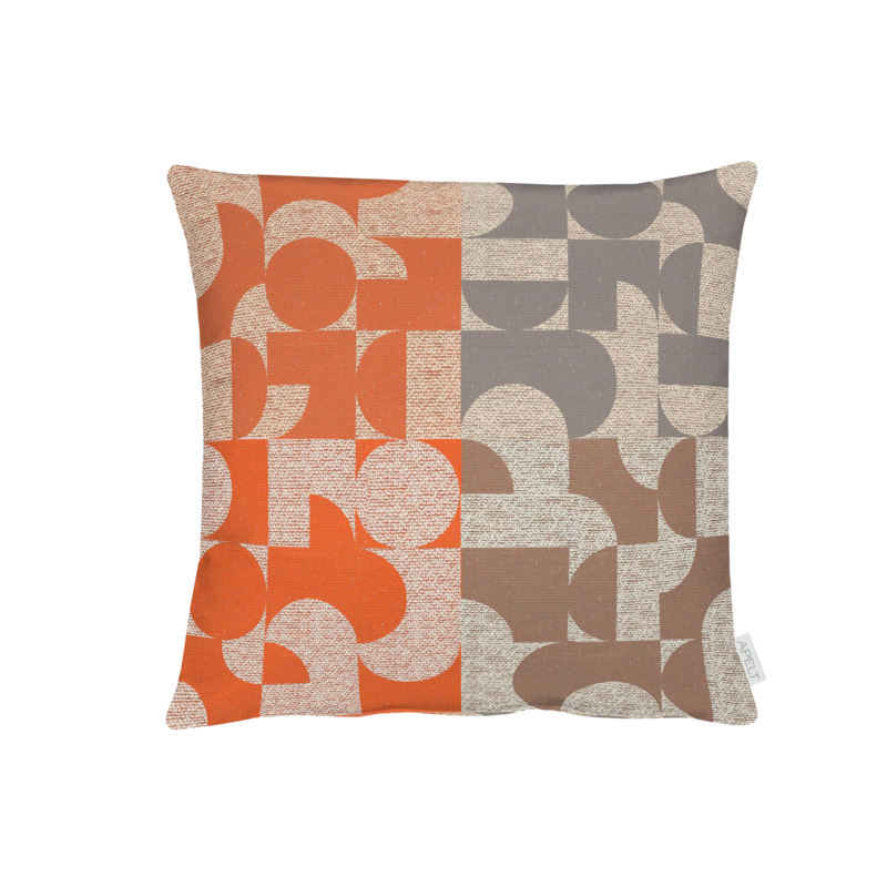 Kissen Remy Beige, Orange 48x48cm