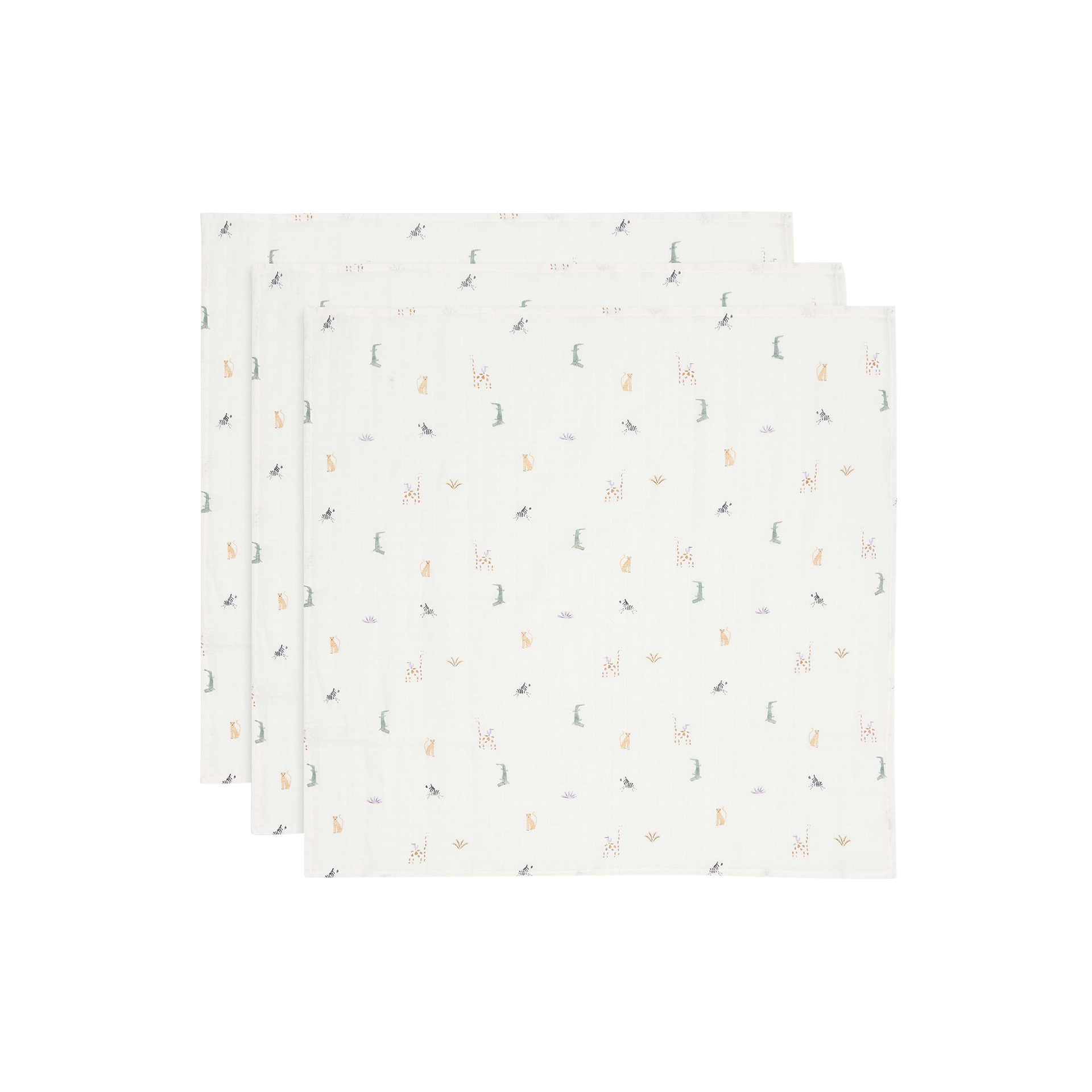 Mulltuch Jungle Jambo 70x70cm 3 Stück 3-teilig Mehrfarbig Mulltuch Jungle Jambo 70x70cm 3 Stück 3-teilig Mehrfarbig