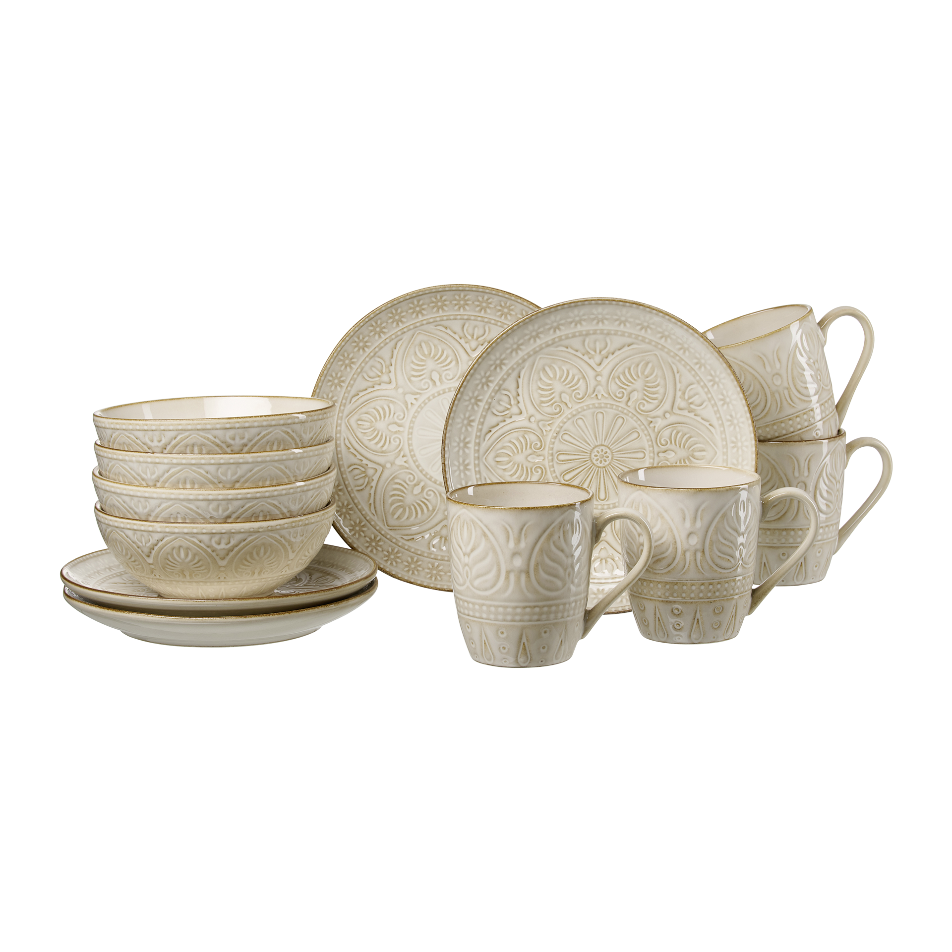Kaffeeservice Omara 12-teilig Beige Kaffeeservice Omara 12-teilig Beige