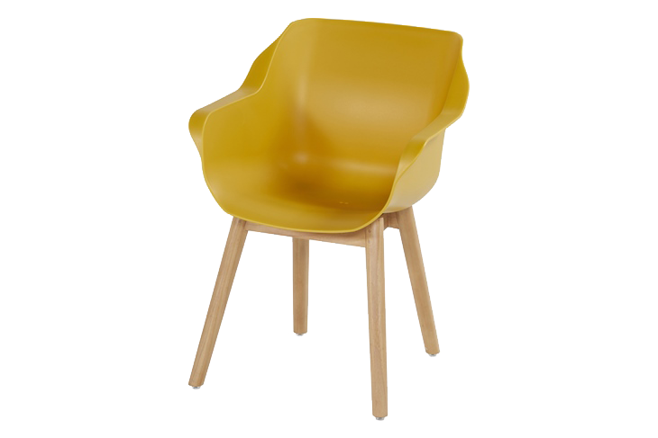 Hartman Gartensessel Sophie Teak Gelb