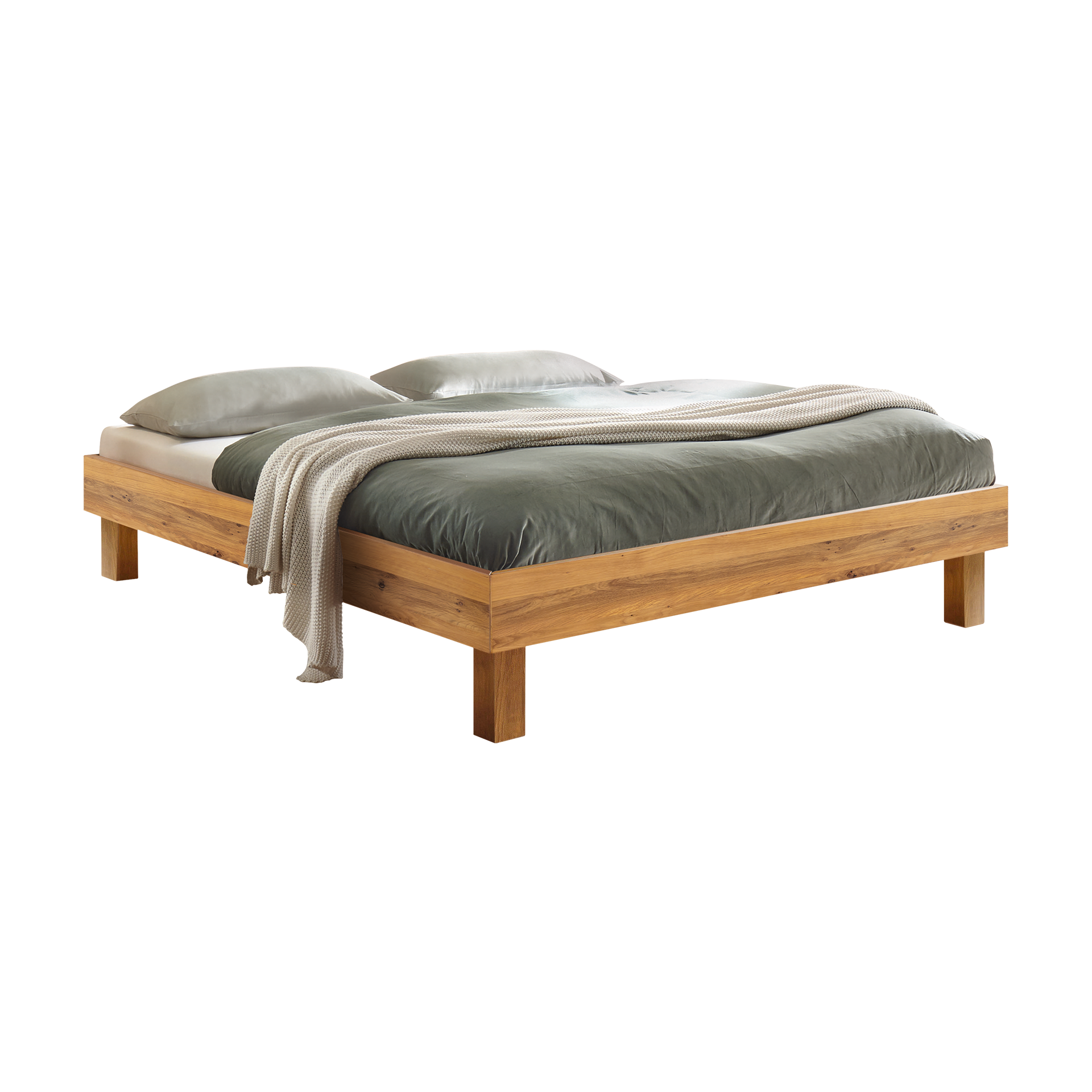 HASENA Bett Trento Gestell Wildeiche natur 140x200 cm