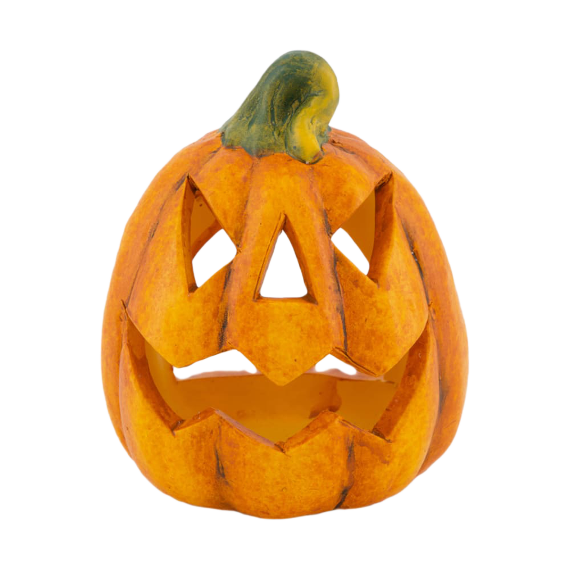 Teelichthalter Kürbis Orange-Grün Teelichthalter Kürbis Orange-Grün