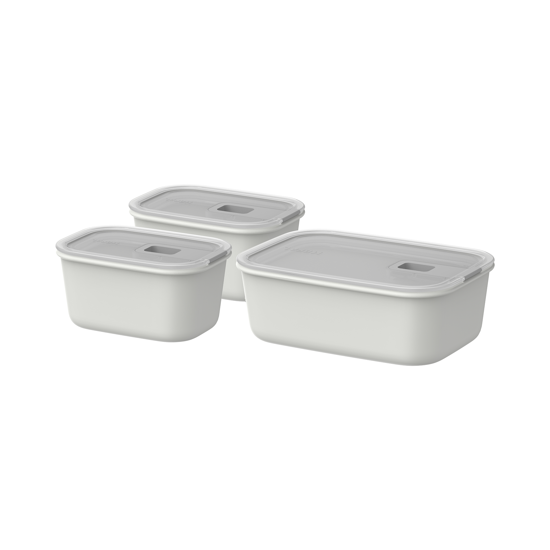 Mepal Frischhaltedosen-Set Easyclip Nordic White