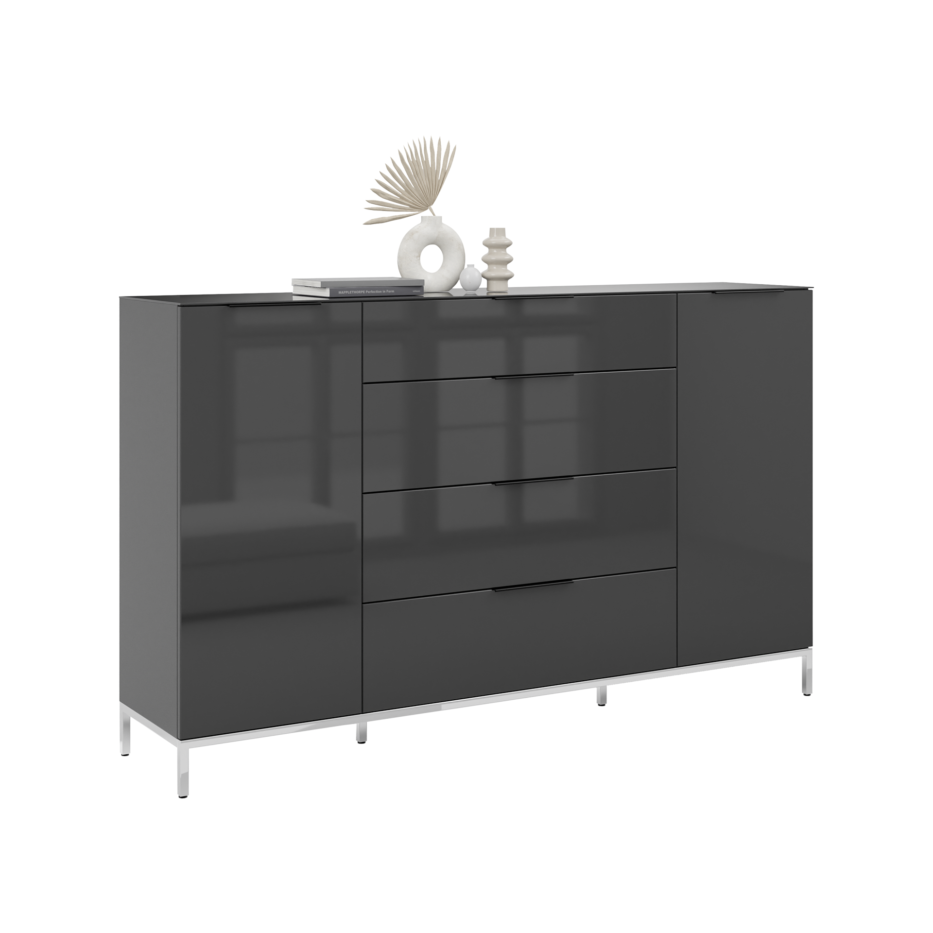 Kommode Stan Anthrazit 40*180*98.7 Kommode Stan Anthrazit 40*180*98.7