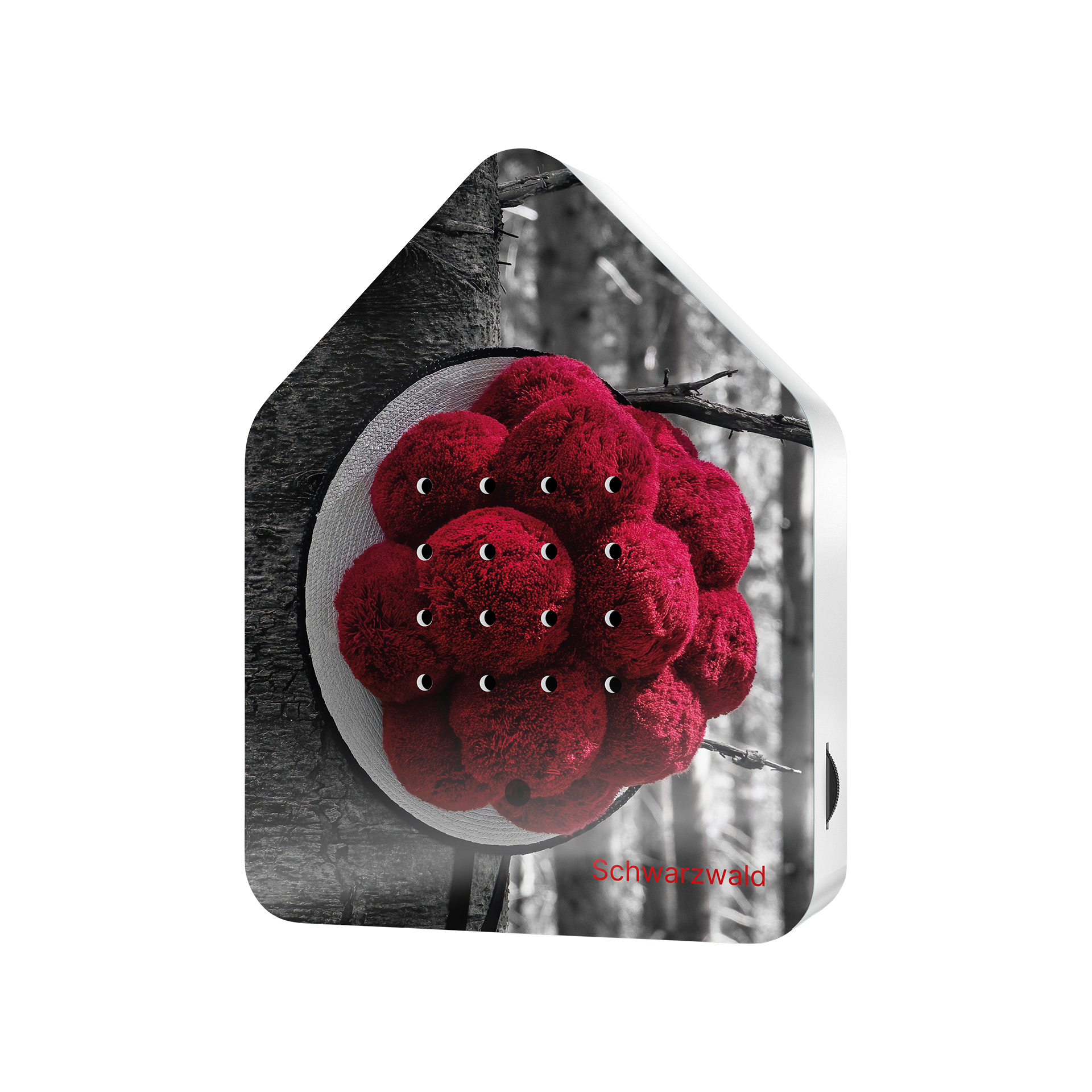 Dekoaufsteller Black Forest Schwarz-Bordeaux