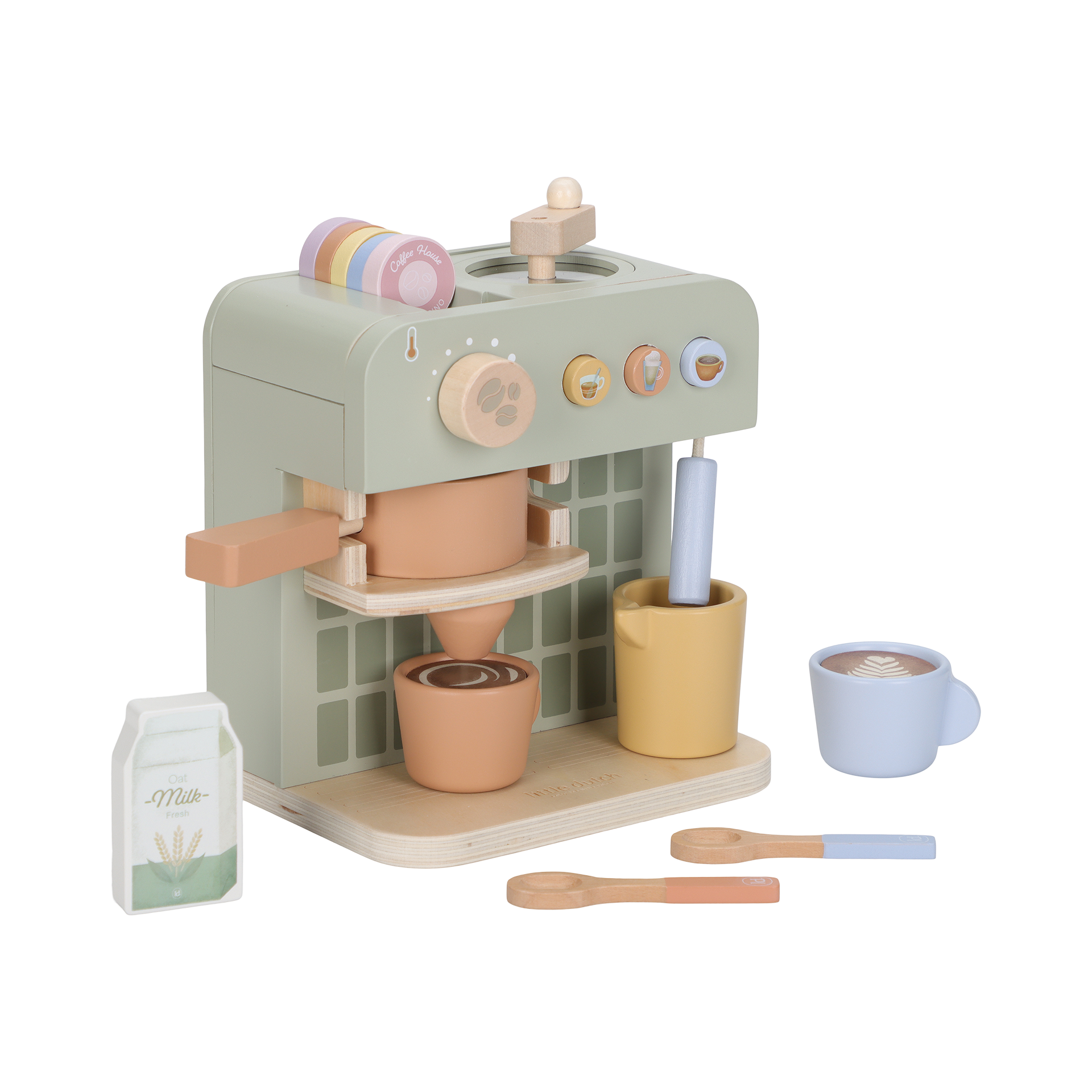 Holzspielzeug Kaffeemaschine FSC Mehrfarbig