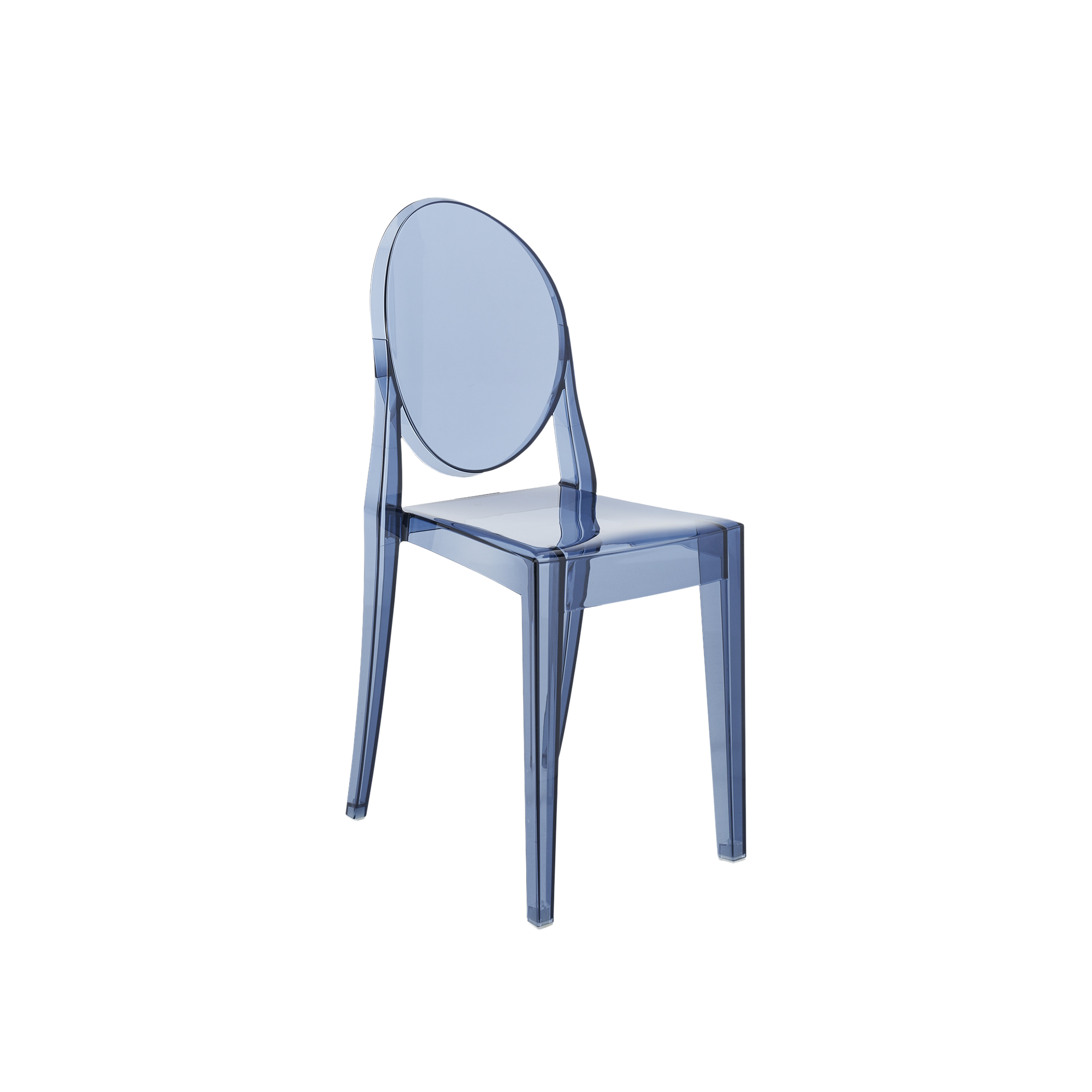 Kartell® Stuhl Victoria Ghost Blau