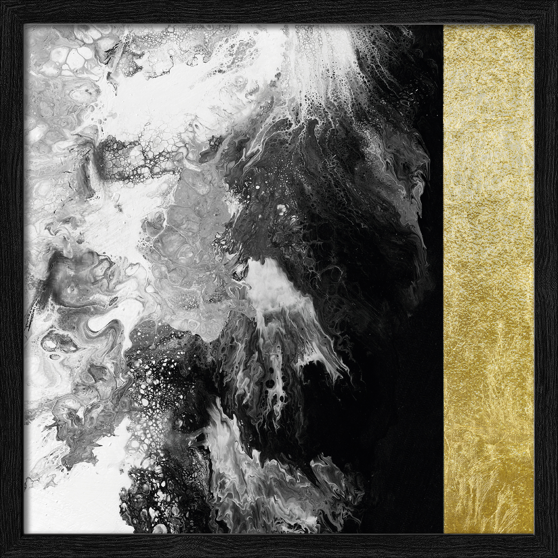 Bild Golden Stripe I Schwarz