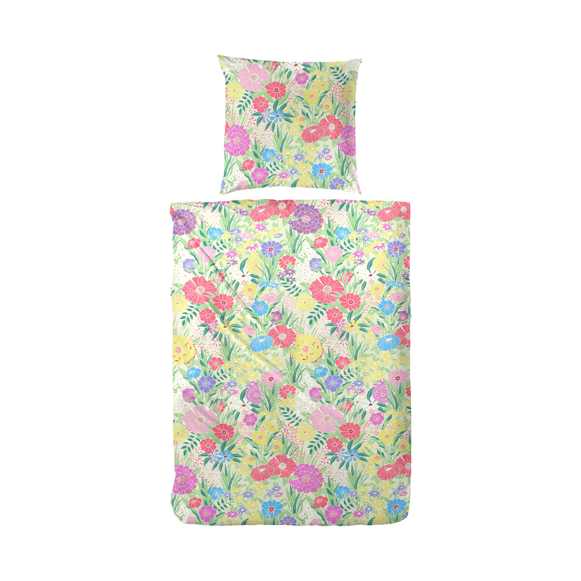 Perkal Bettwäsche Hofmeister Home Grün-Rot 135x200cm Perkal Bettwäsche Hofmeister Home Grün-Rot 135x200cm