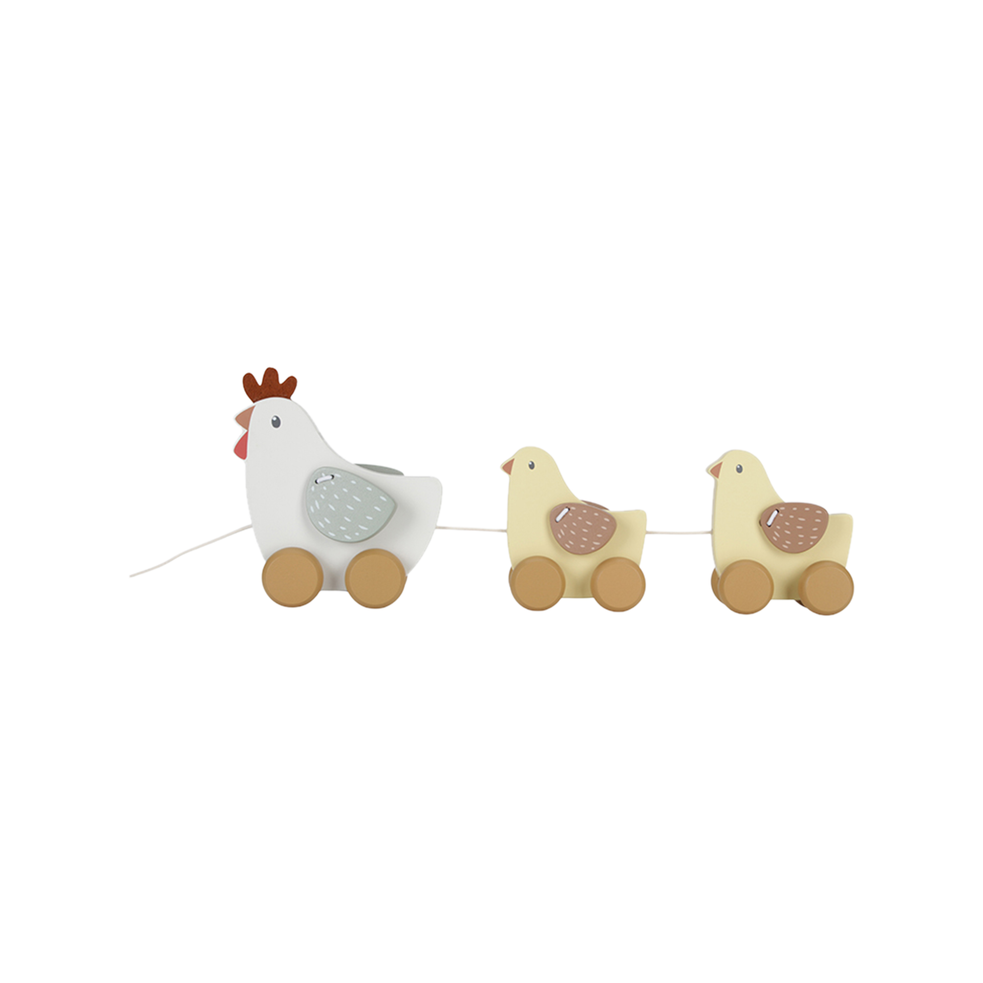 Holzspielzeug Little Dutch Nachziehtiere Hühner Little Farm Holzspielzeug Little Dutch Nachziehtiere Hühner Little Farm