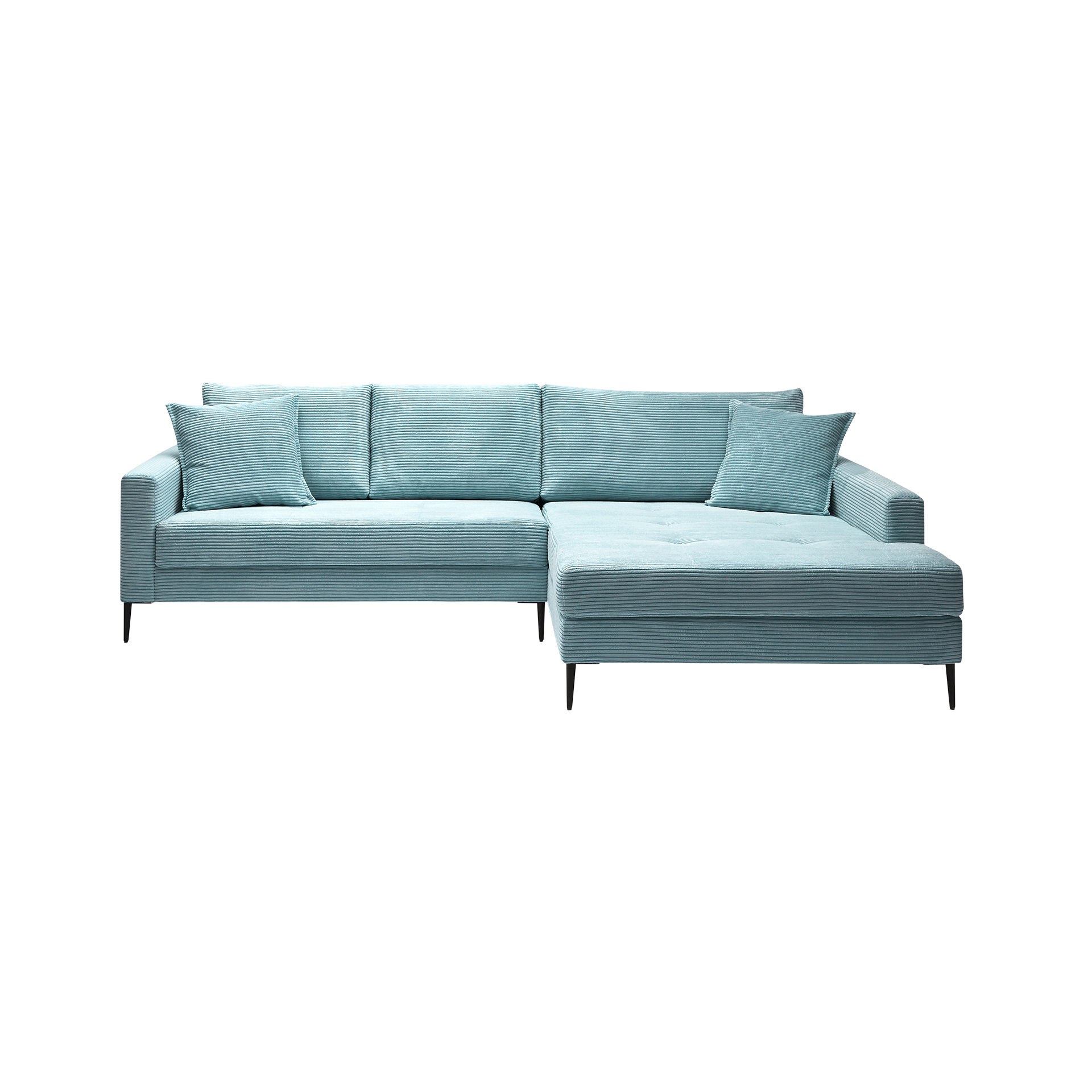 Ecksofa Sunset Türkis Ottomane rechts Ecksofa Sunset Türkis Ottomane rechts