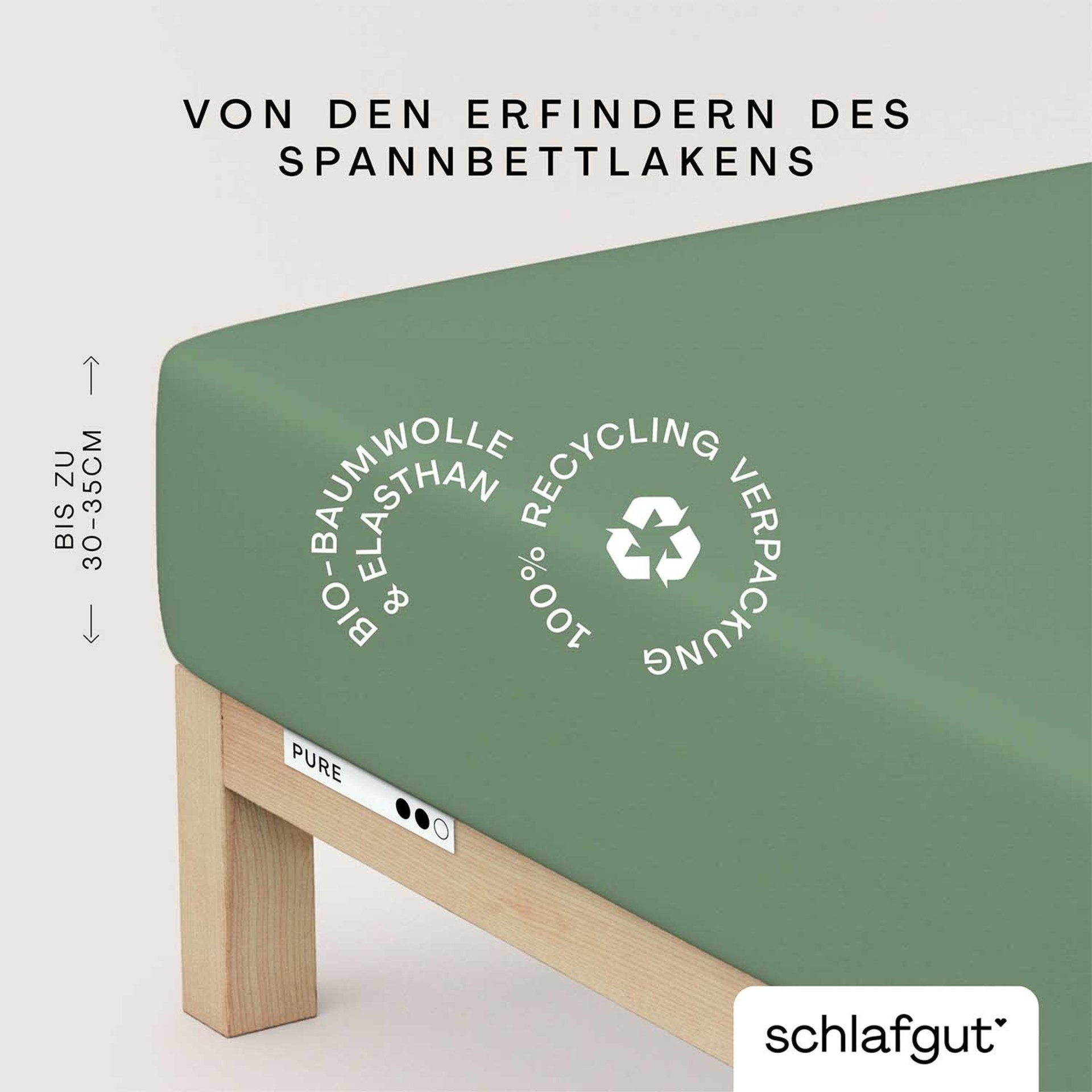 Spannbetttuch 120x200cm Green Mid Spannbetttuch 120x200cm Green Mid