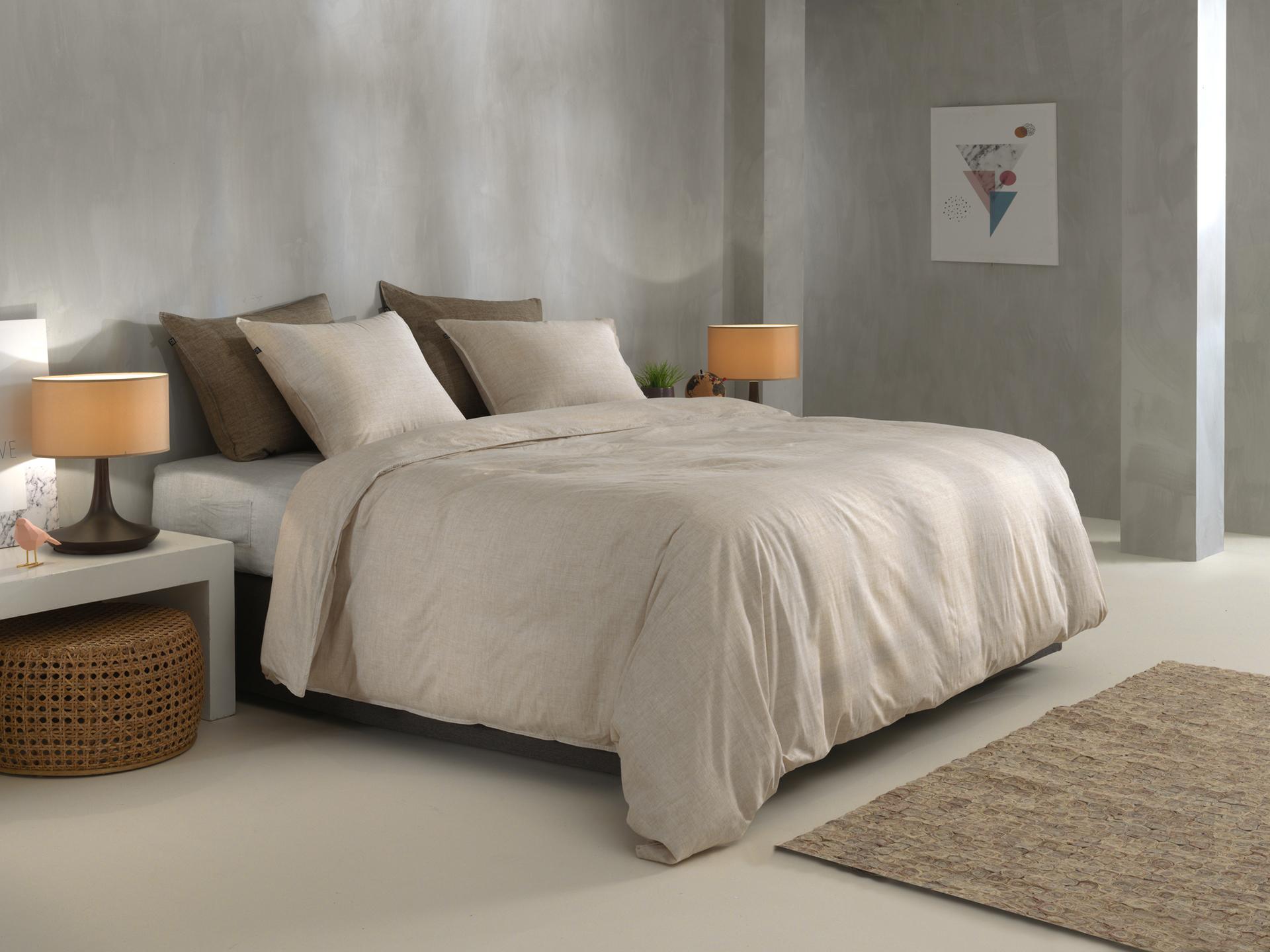 Bettwäsche Lino Sandy Beige 135x200cm Bettwäsche Lino Sandy Beige 135x200cm