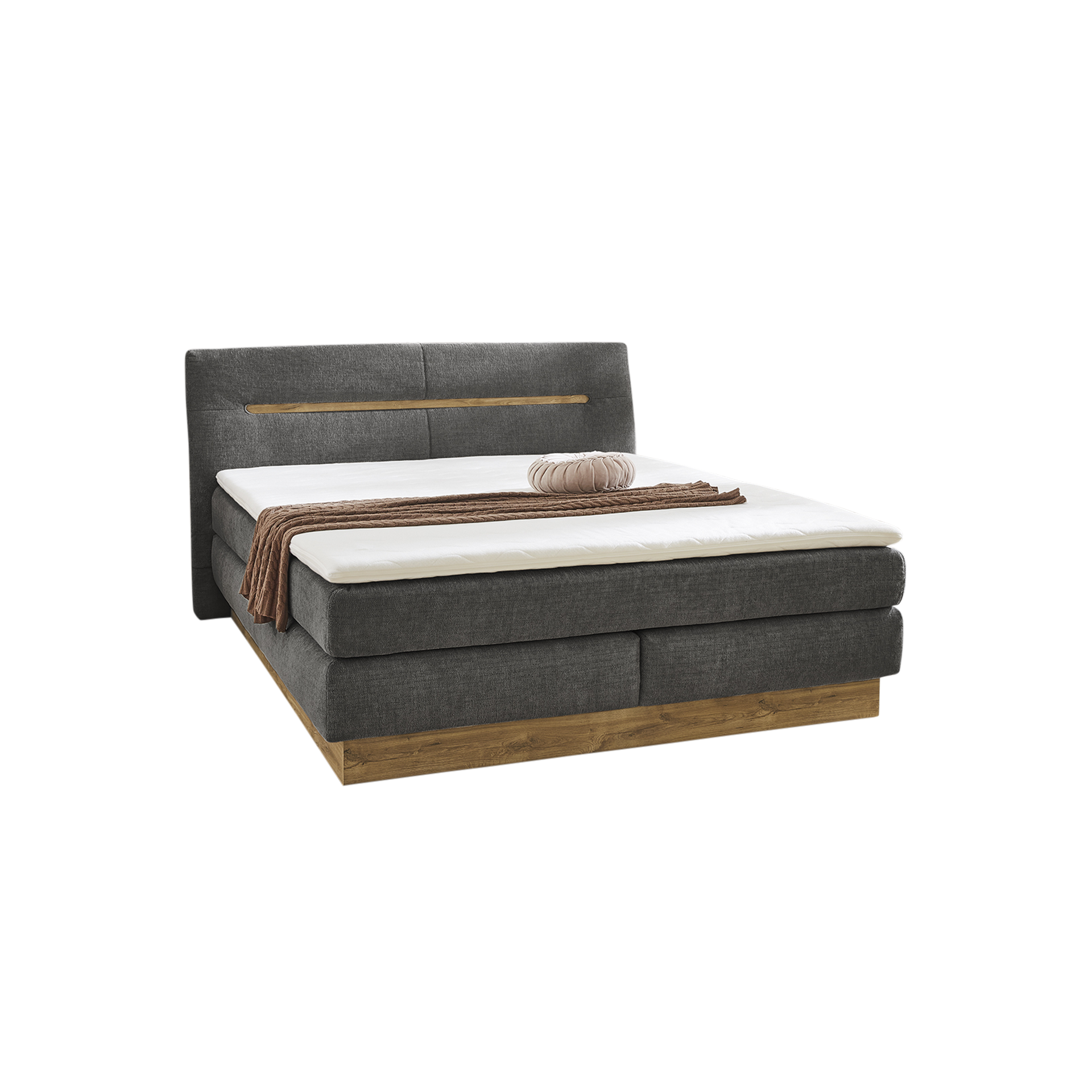 Spilker Boxspringbett Nyborg Grau 180x200 cm