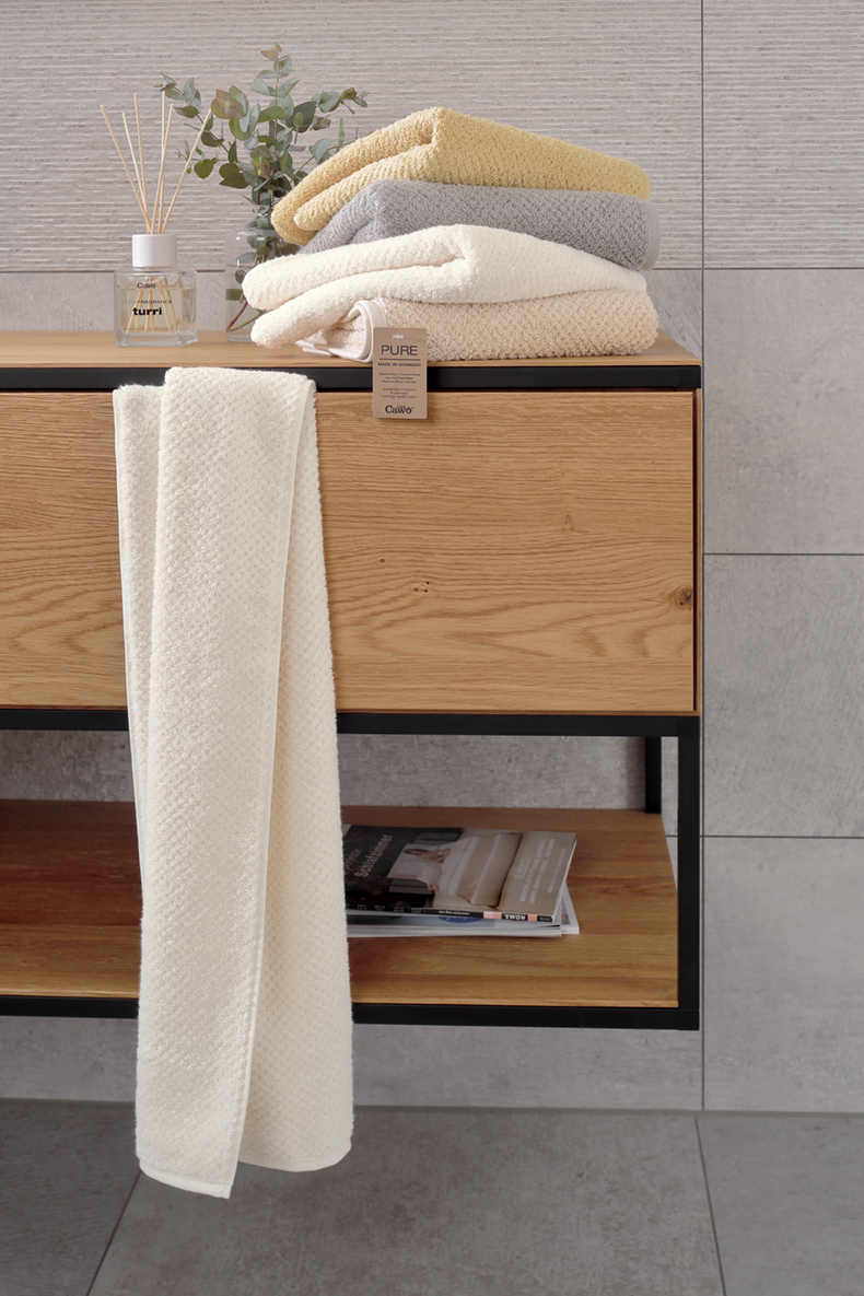 Cawö Handtuch Pure Beige 50x100cm Cawö Handtuch Pure Beige 50x100cm