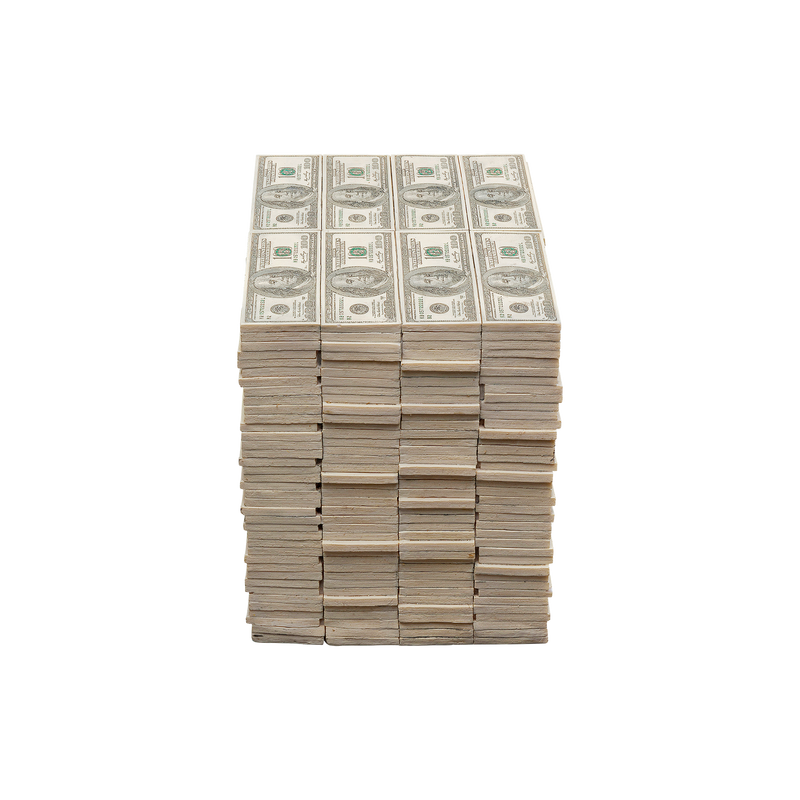 Kare Hocker Dollar Grün